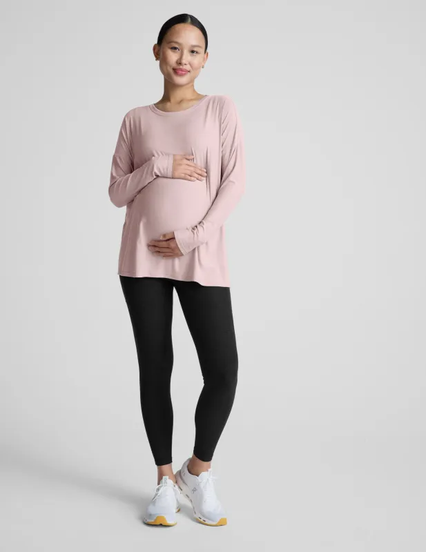 Featherweight Feels Like Home Long Sleeve Maternity Top sold by Beyond Yoga