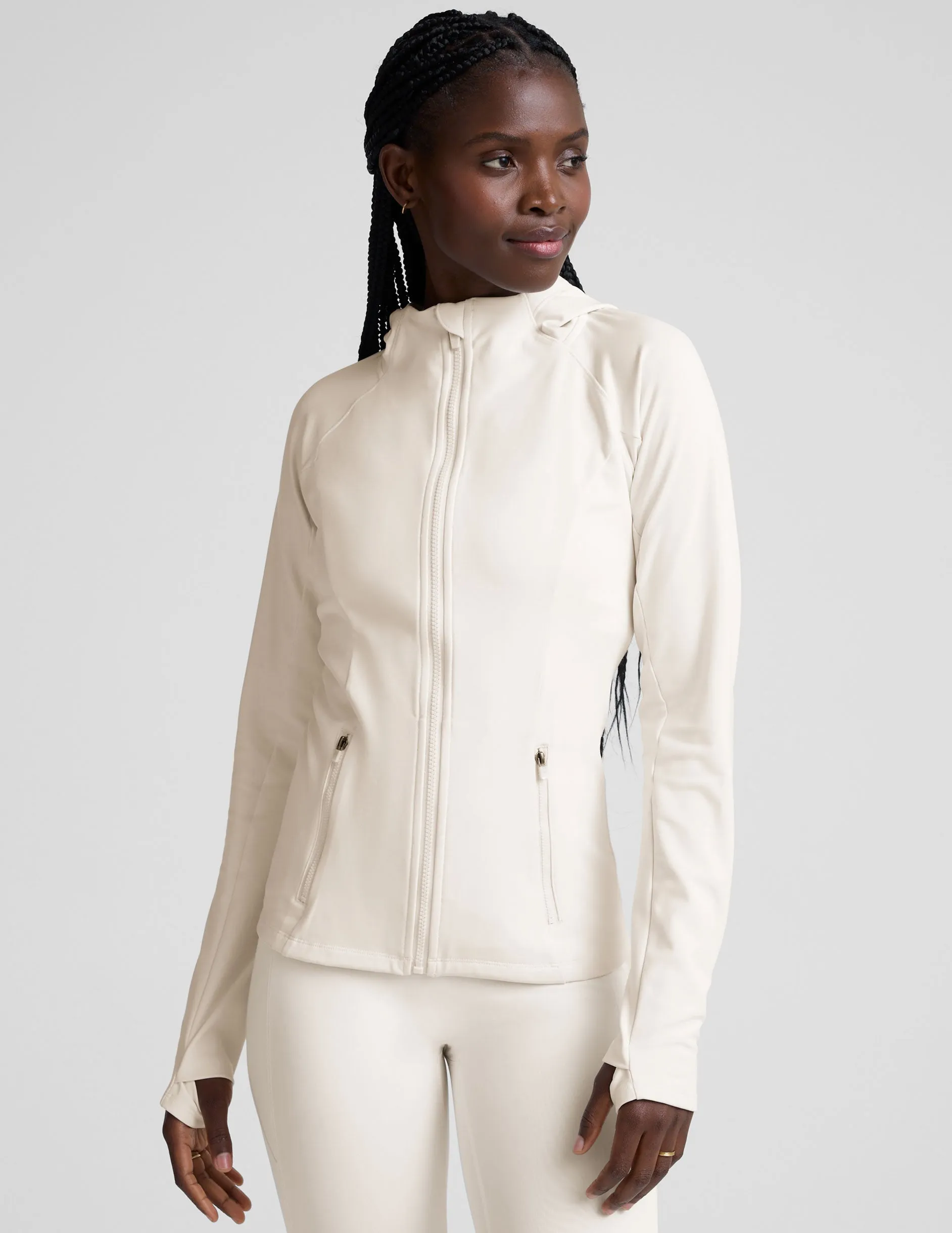 Pacer Fleece-Backed Full Zip Jacket sold by Beyond Yoga