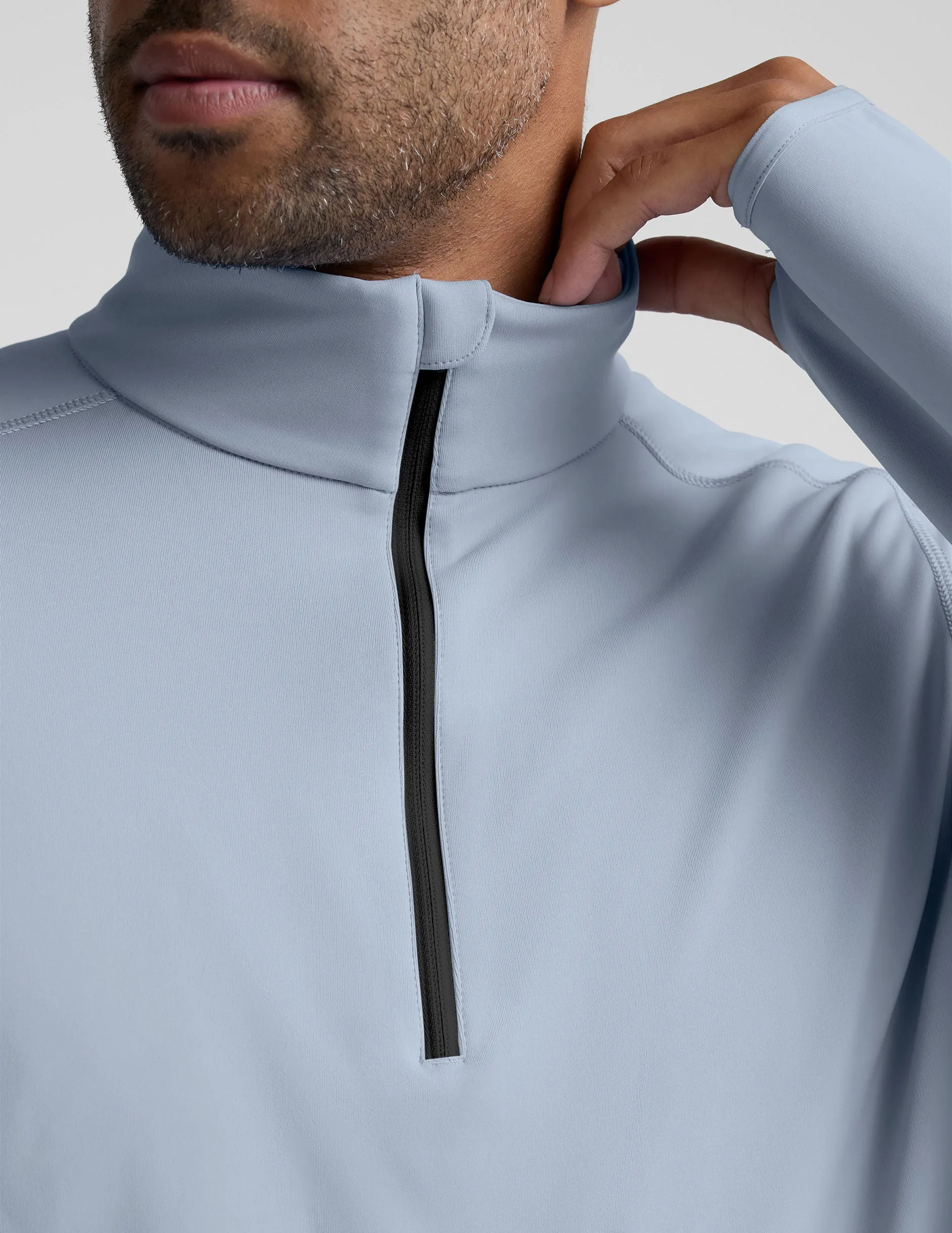 Pacer Fleece-Backed Men's Quarter Zip Pullover sold by Beyond Yoga product image thumbnail 4