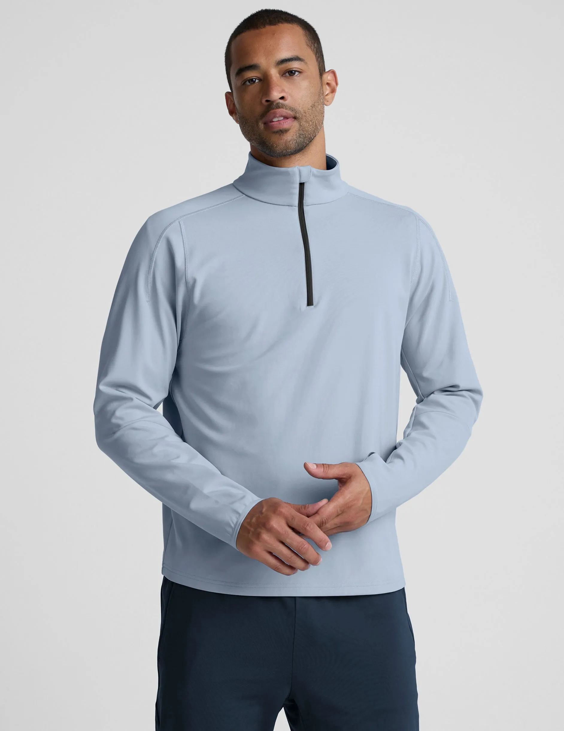 Pacer Fleece-Backed Men's Quarter Zip Pullover sold by Beyond Yoga