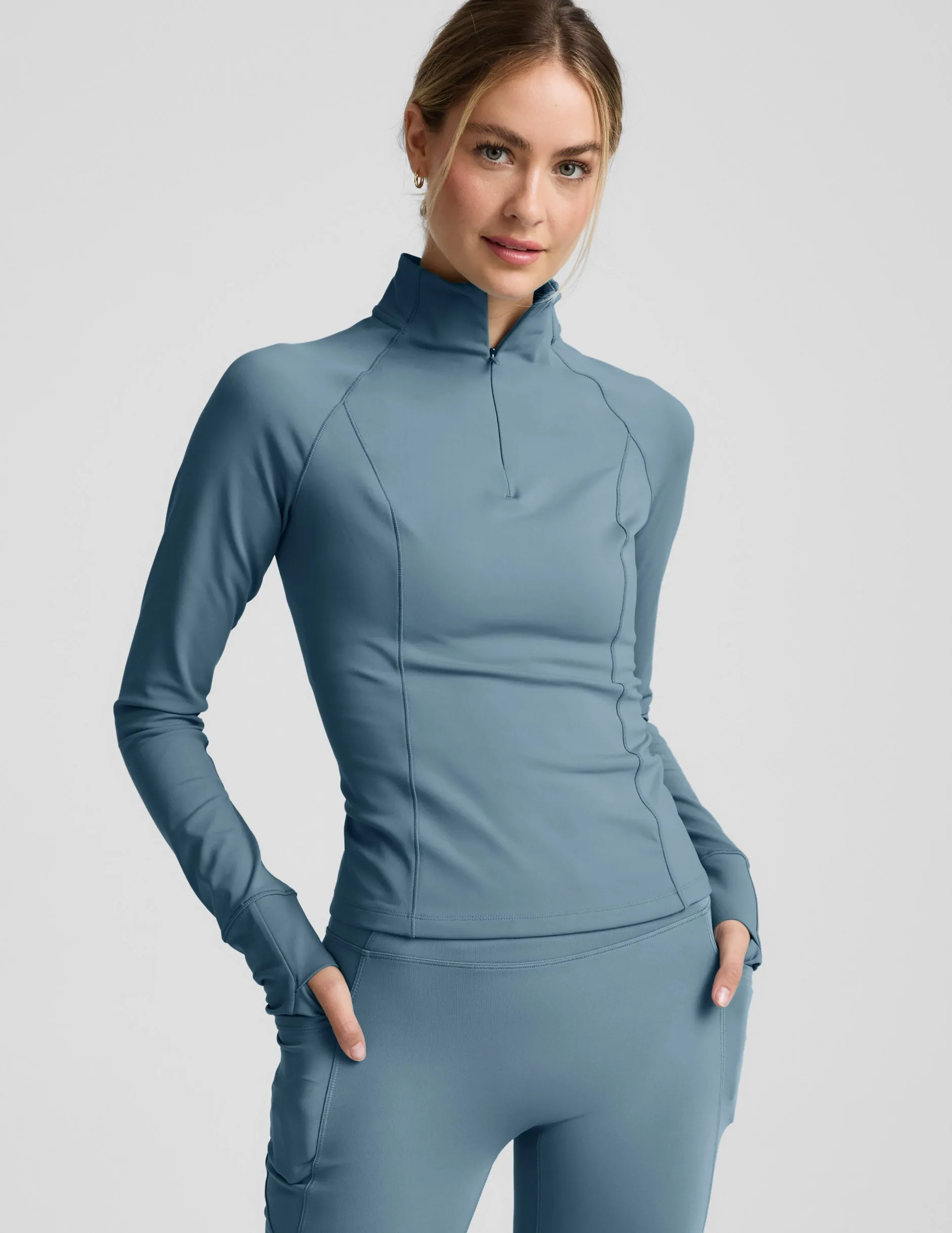 Pacer Fleece-Backed 1/4 Zip Pullover sold by Beyond Yoga
