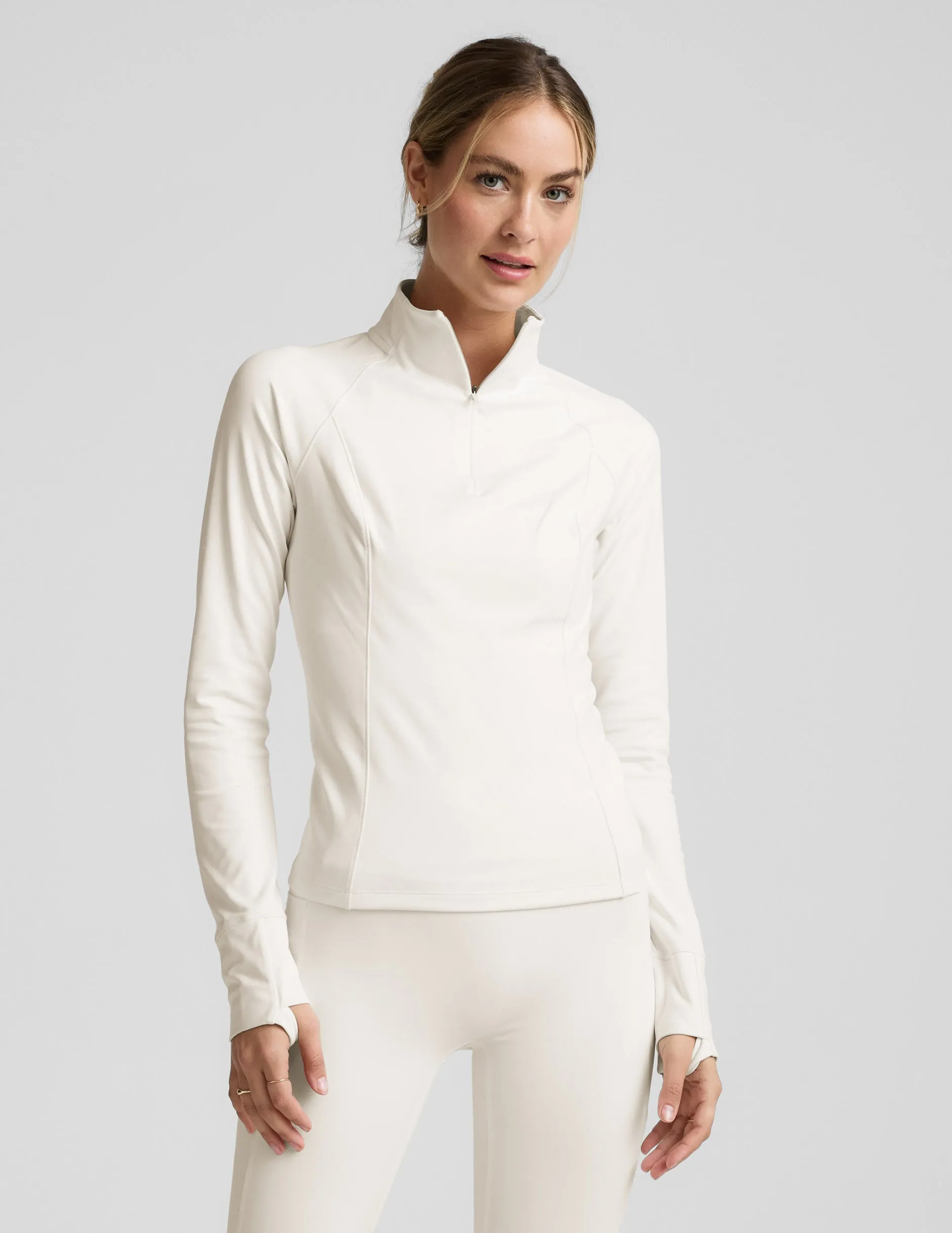Pacer Fleece-Backed 1/4 Zip Pullover sold by Beyond Yoga