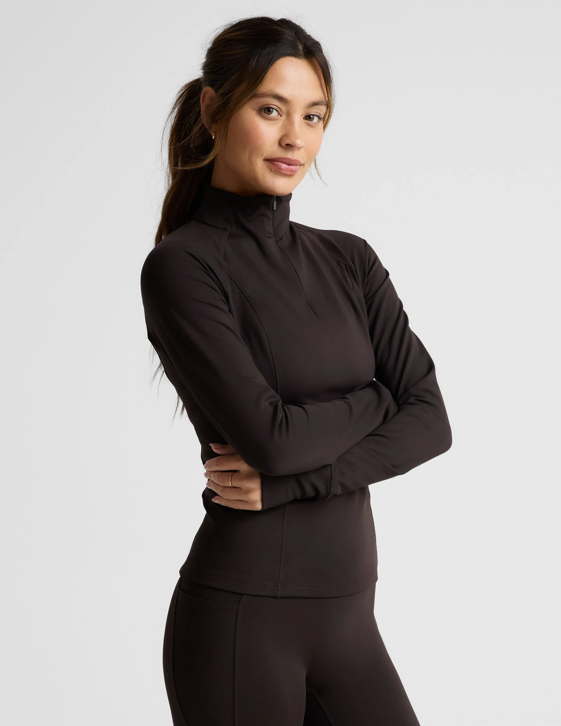 Pacer Fleece-Backed 1/4 Zip Pullover sold by Beyond Yoga