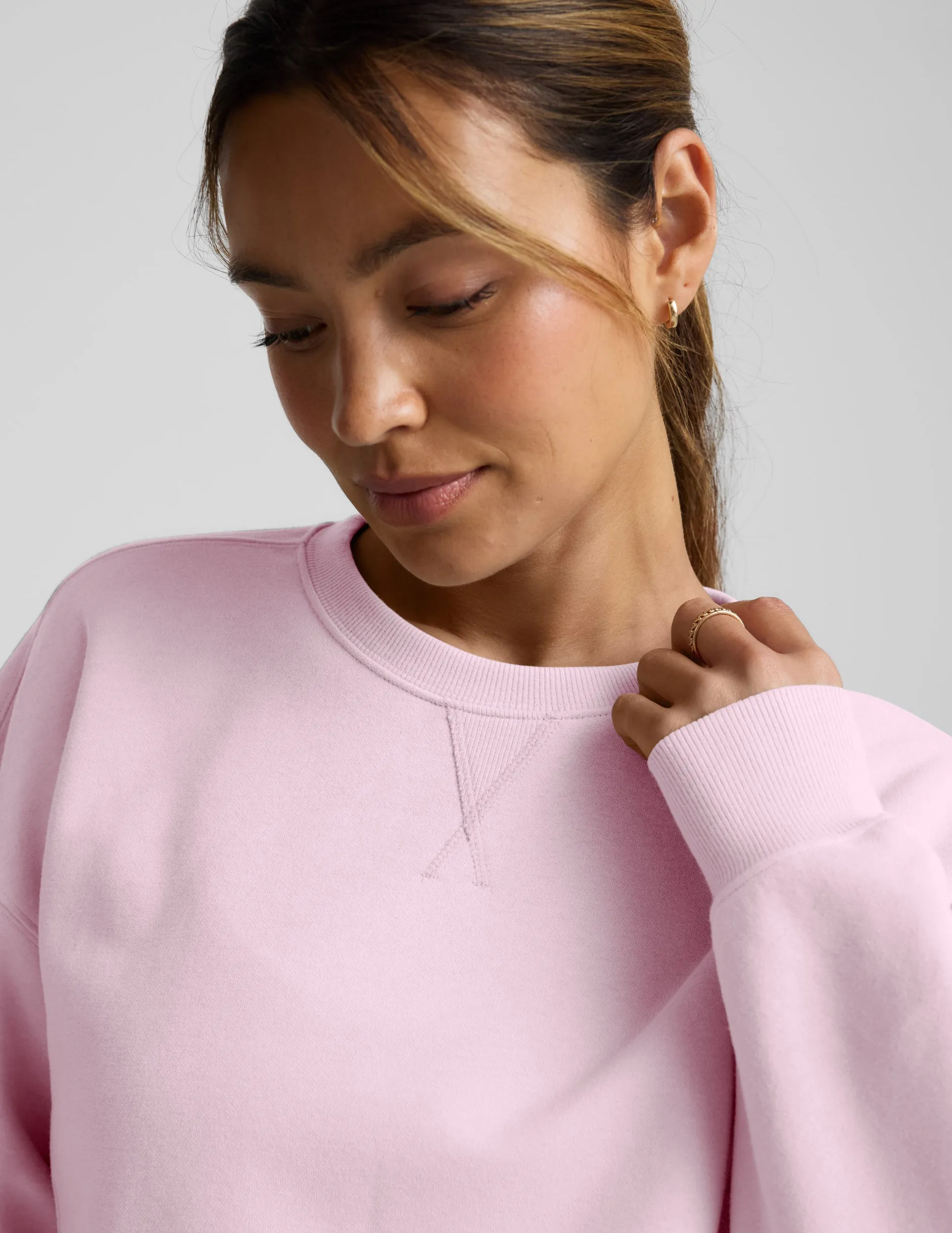 LuxeFleece Cropped Sweatshirt sold by Beyond Yoga product image thumbnail 4