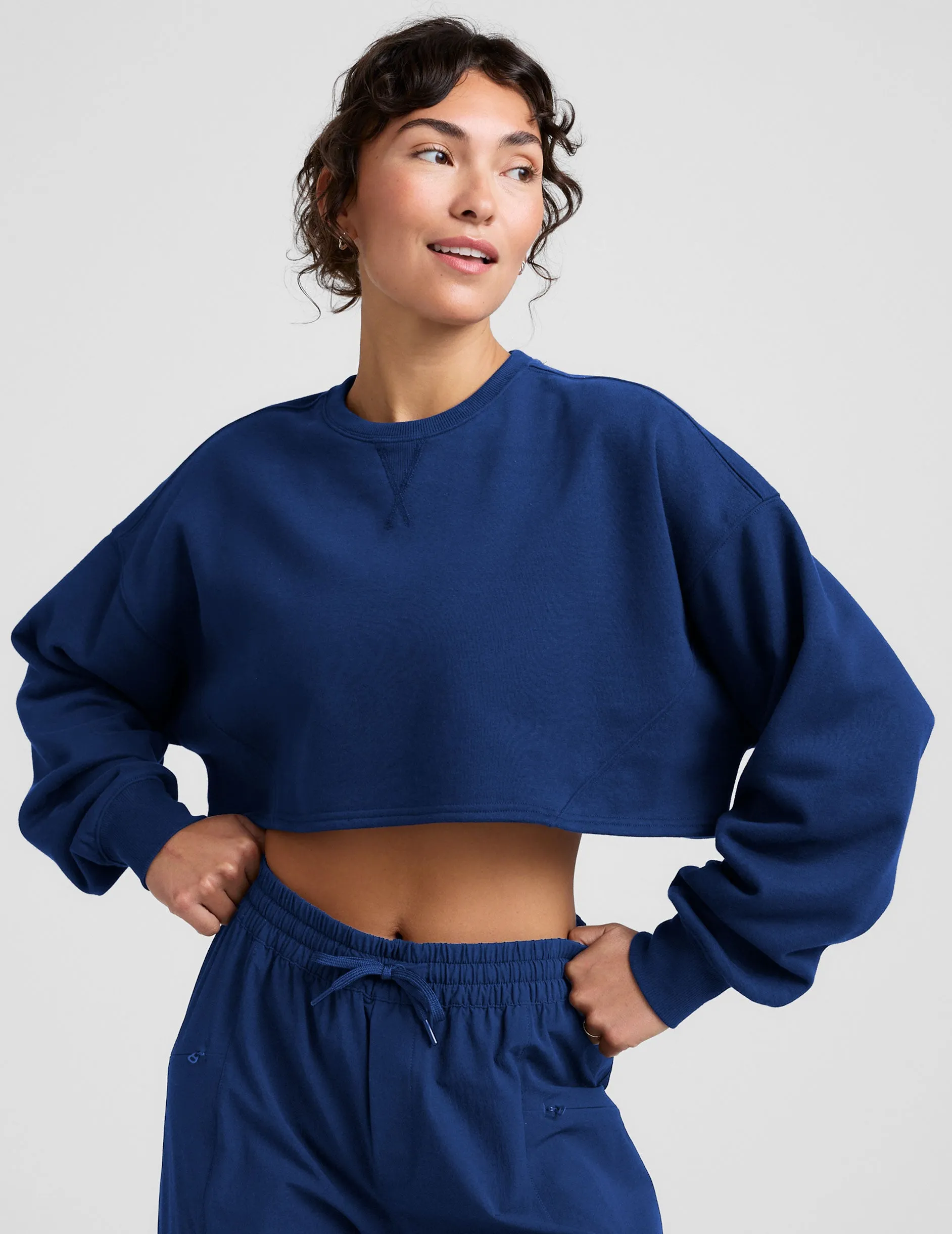 LuxeFleece Cropped Sweatshirt sold by Beyond Yoga