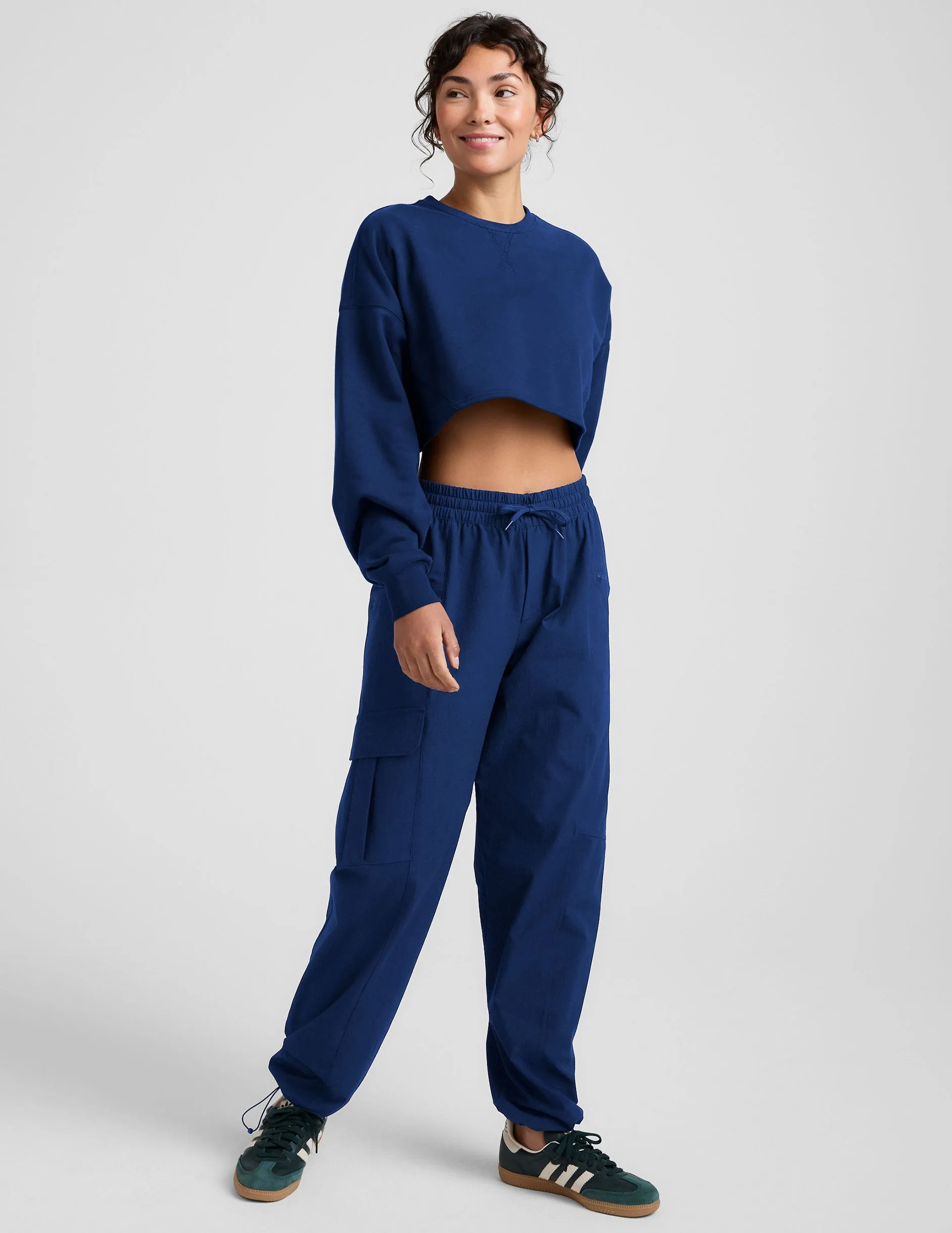 LuxeFleece Cropped Sweatshirt sold by Beyond Yoga product image thumbnail 4