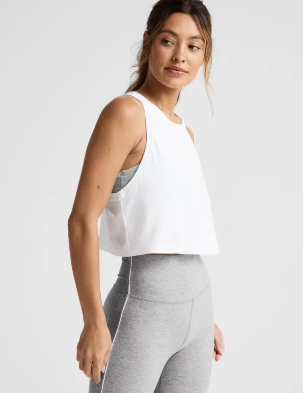 Featherweight Rebalance Racerback Cropped Tank sold by Beyond Yoga