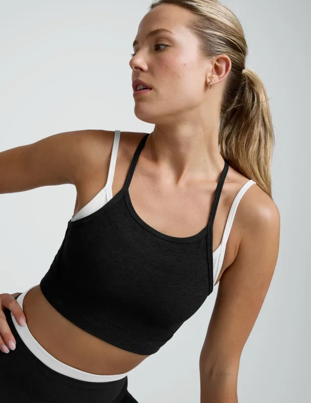 Spacedye Layered Long Line Bra made by Beyond Yoga