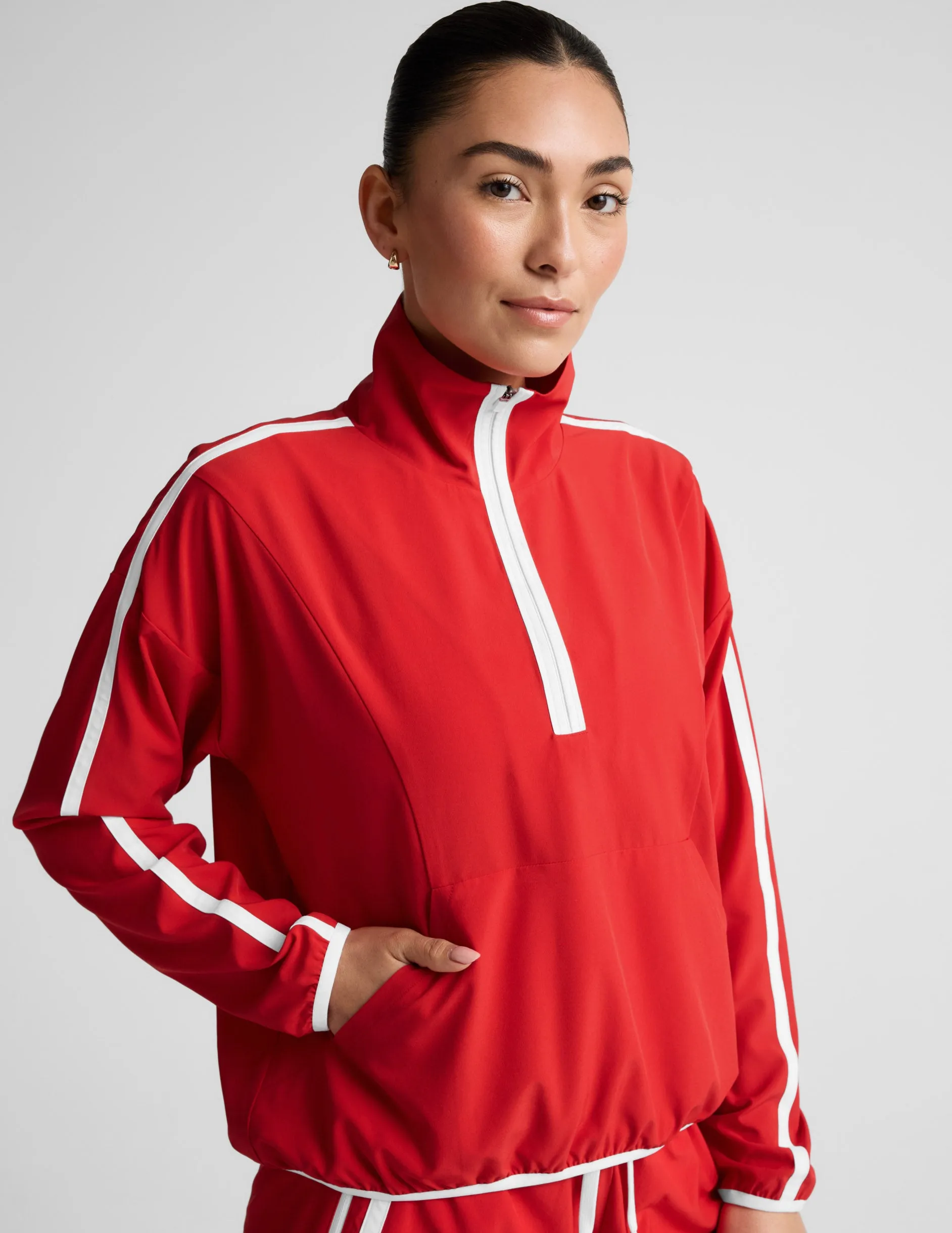 Stretch Woven Course Contrast Half Zip Pullover sold by Beyond Yoga product image thumbnail 5