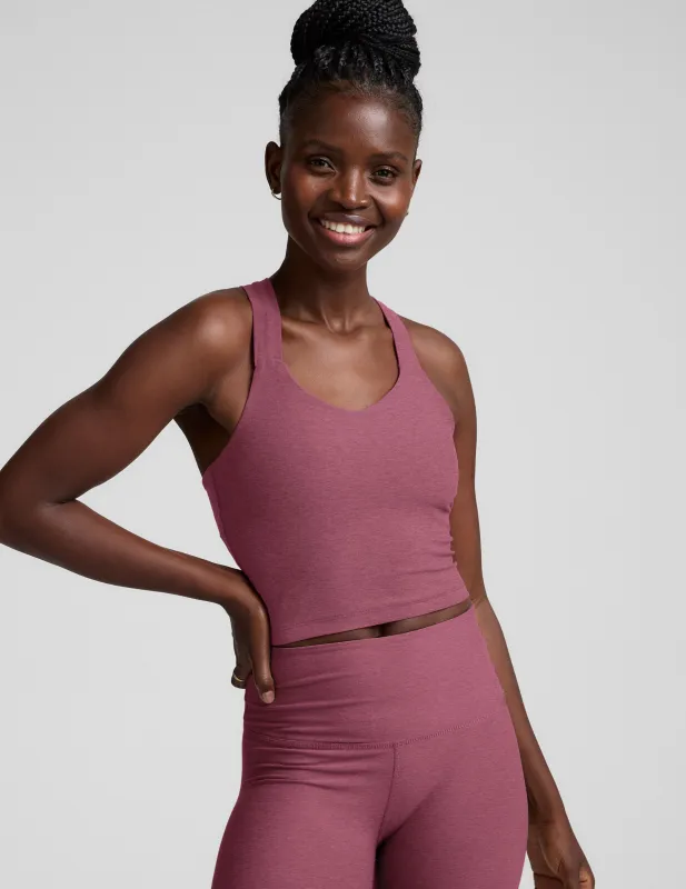 Spacedye™ Twist Through Cropped Tank made by Beyond Yoga