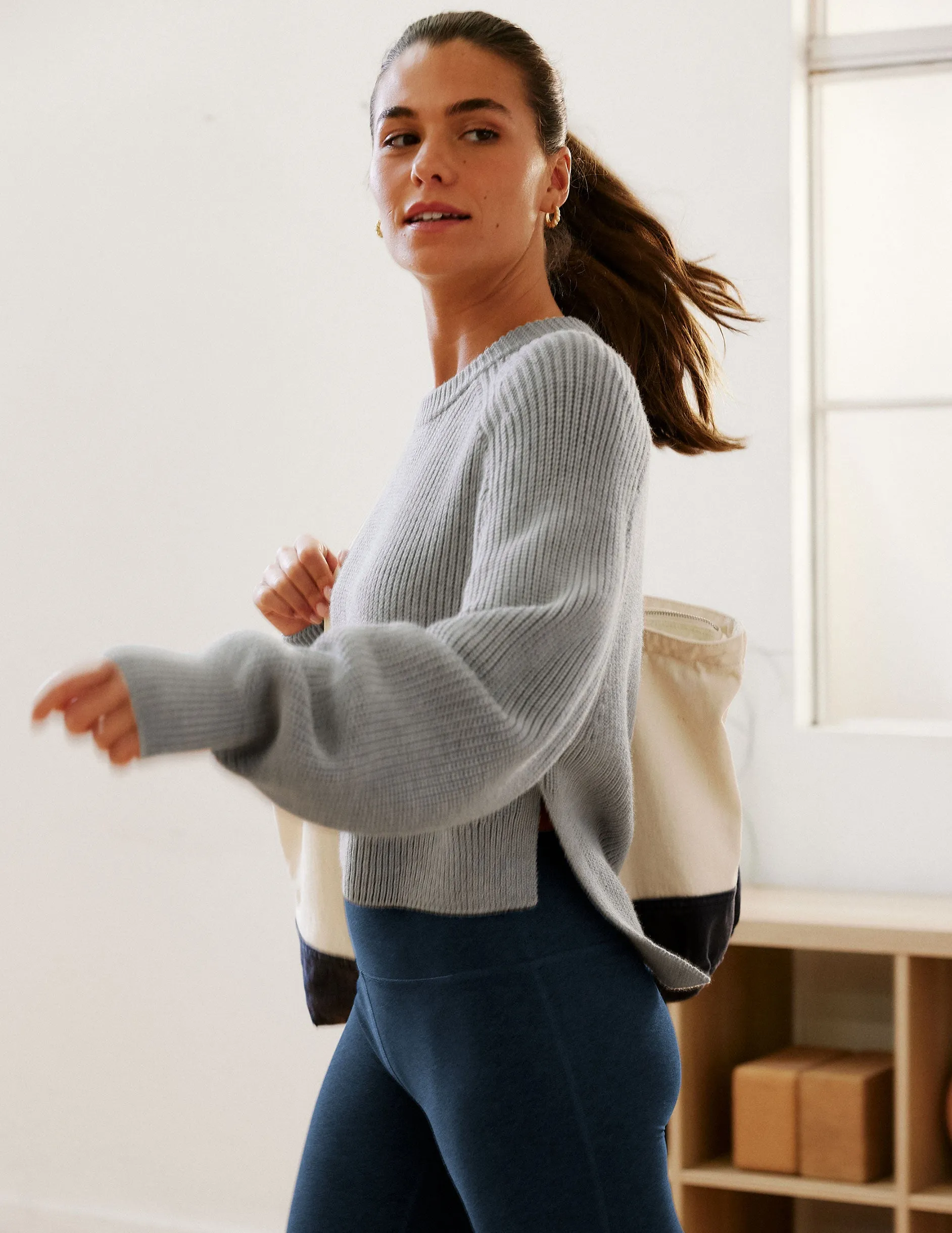 Ready For Anywhere Hi Lo Sweater sold by Beyond Yoga