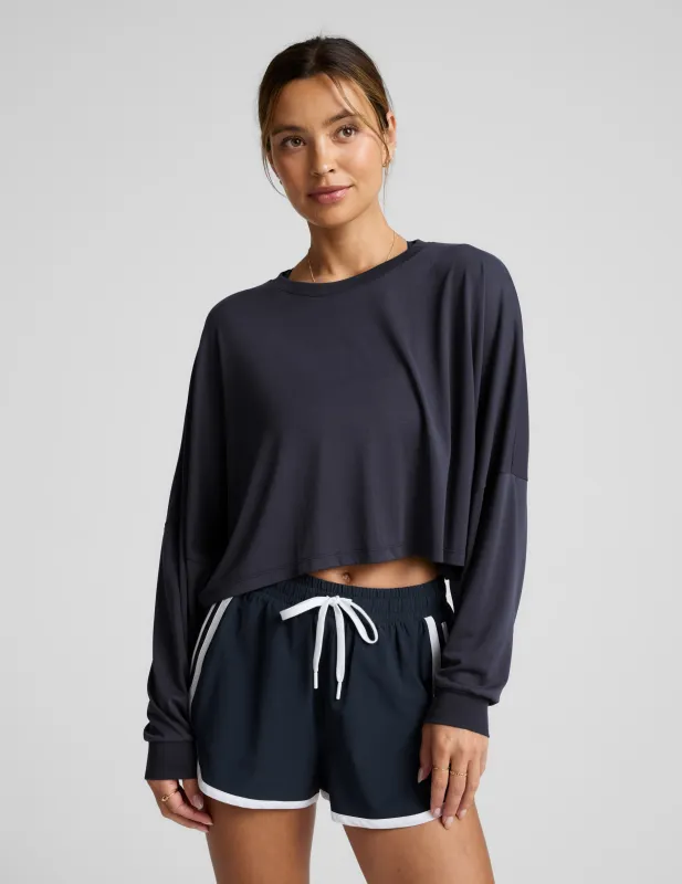 Studio Luxe Cropped Long Sleeve Tee sold by Beyond Yoga