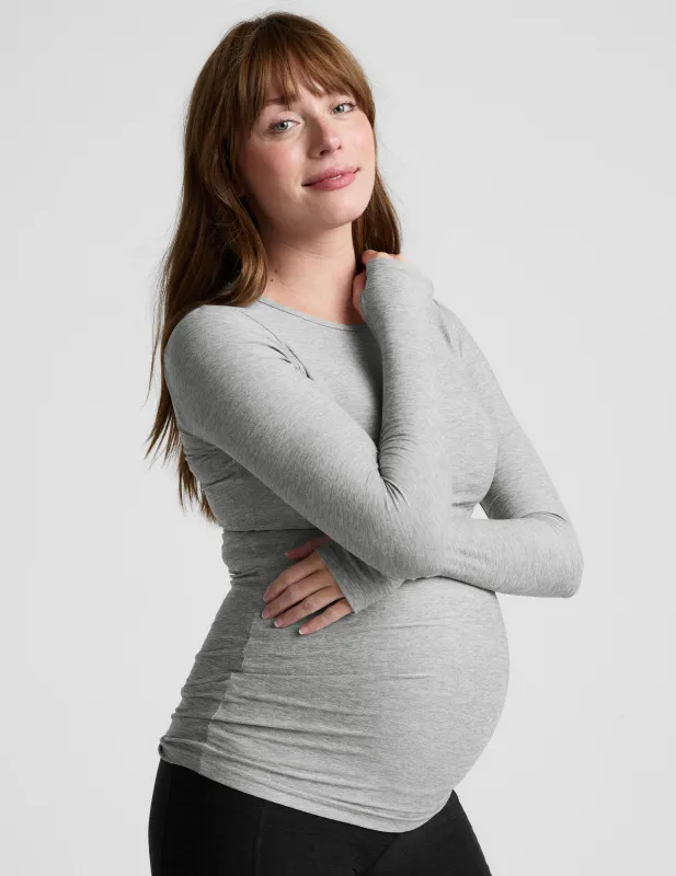 Featherweight Count On Me Maternity Crew Pullover made by Beyond Yoga