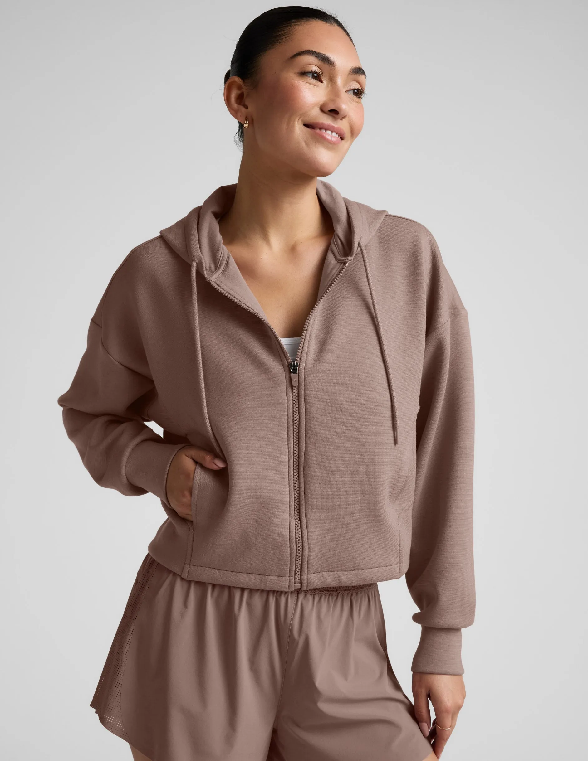 SoftSpring Full Zip Hooded Jacket sold by Beyond Yoga