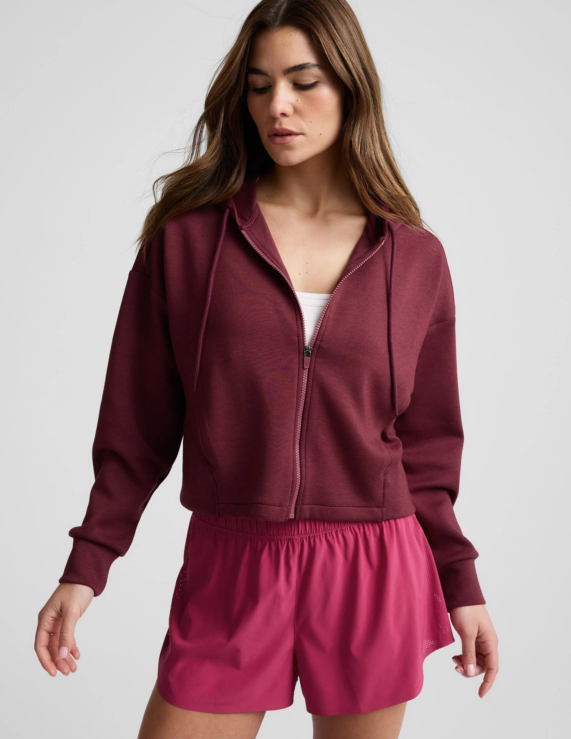 SoftSpring Full Zip Hooded Jacket sold by Beyond Yoga