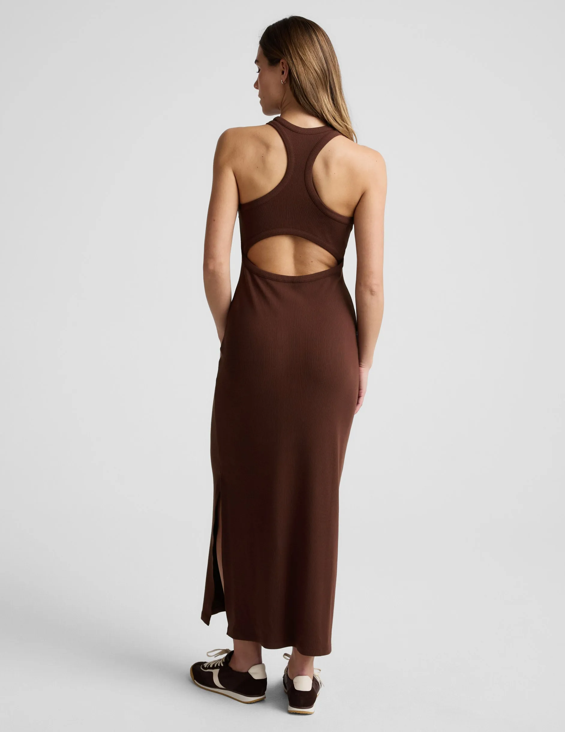Ribbed High Neck Maxi Dress sold by Beyond Yoga product image thumbnail 3
