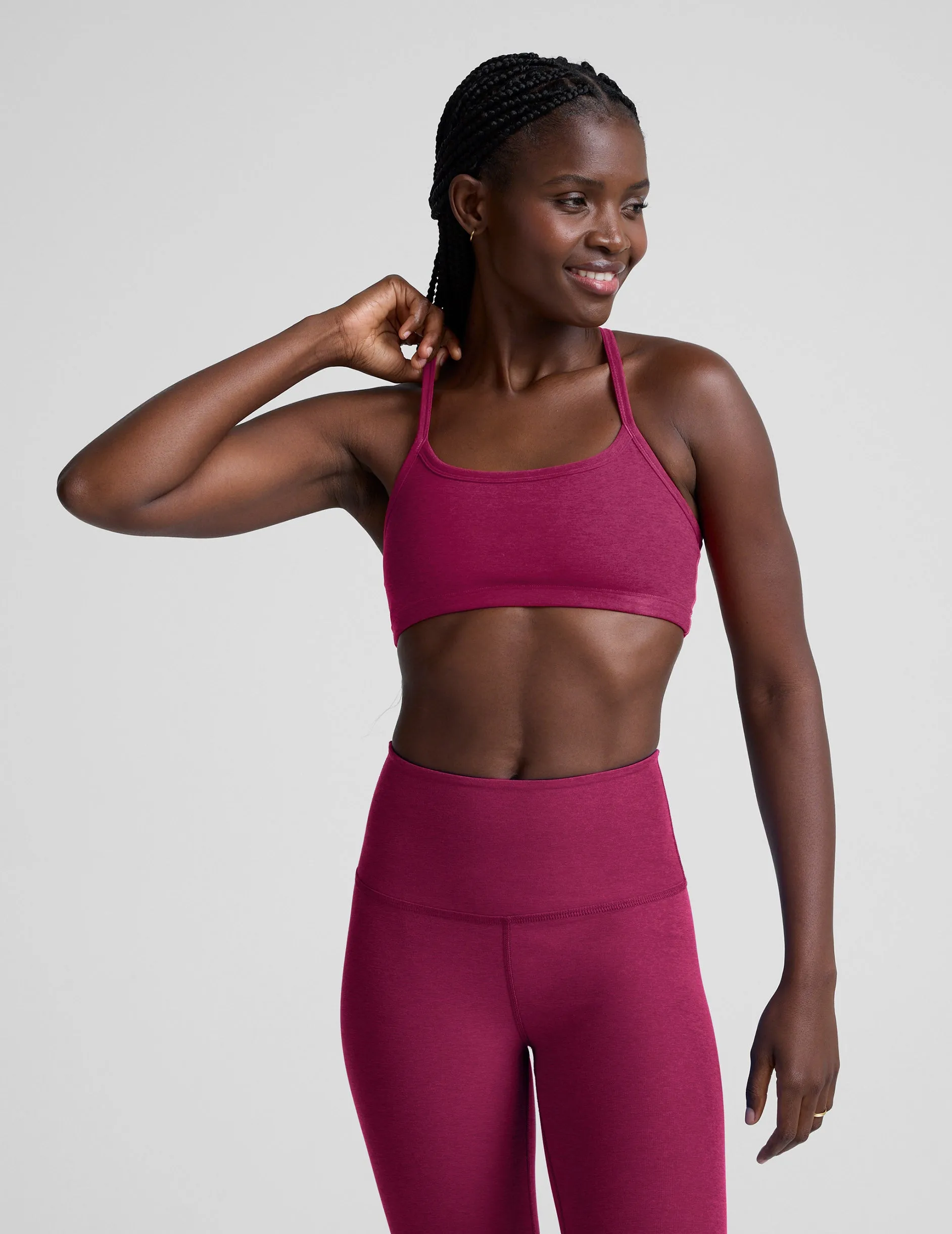 Spacedye Slim Racerback Bra sold by Beyond Yoga