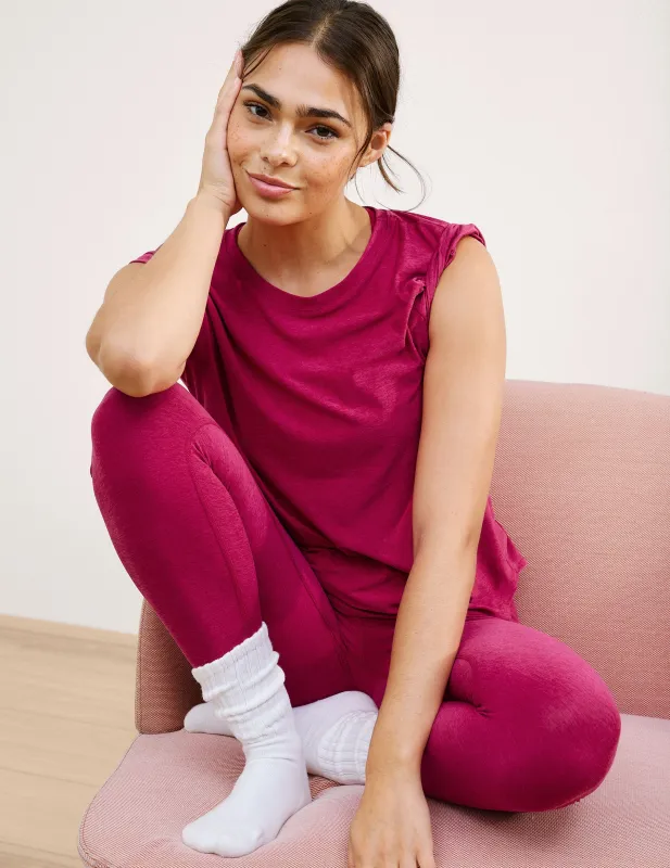 Featherweight On The Down Low Tee sold by Beyond Yoga