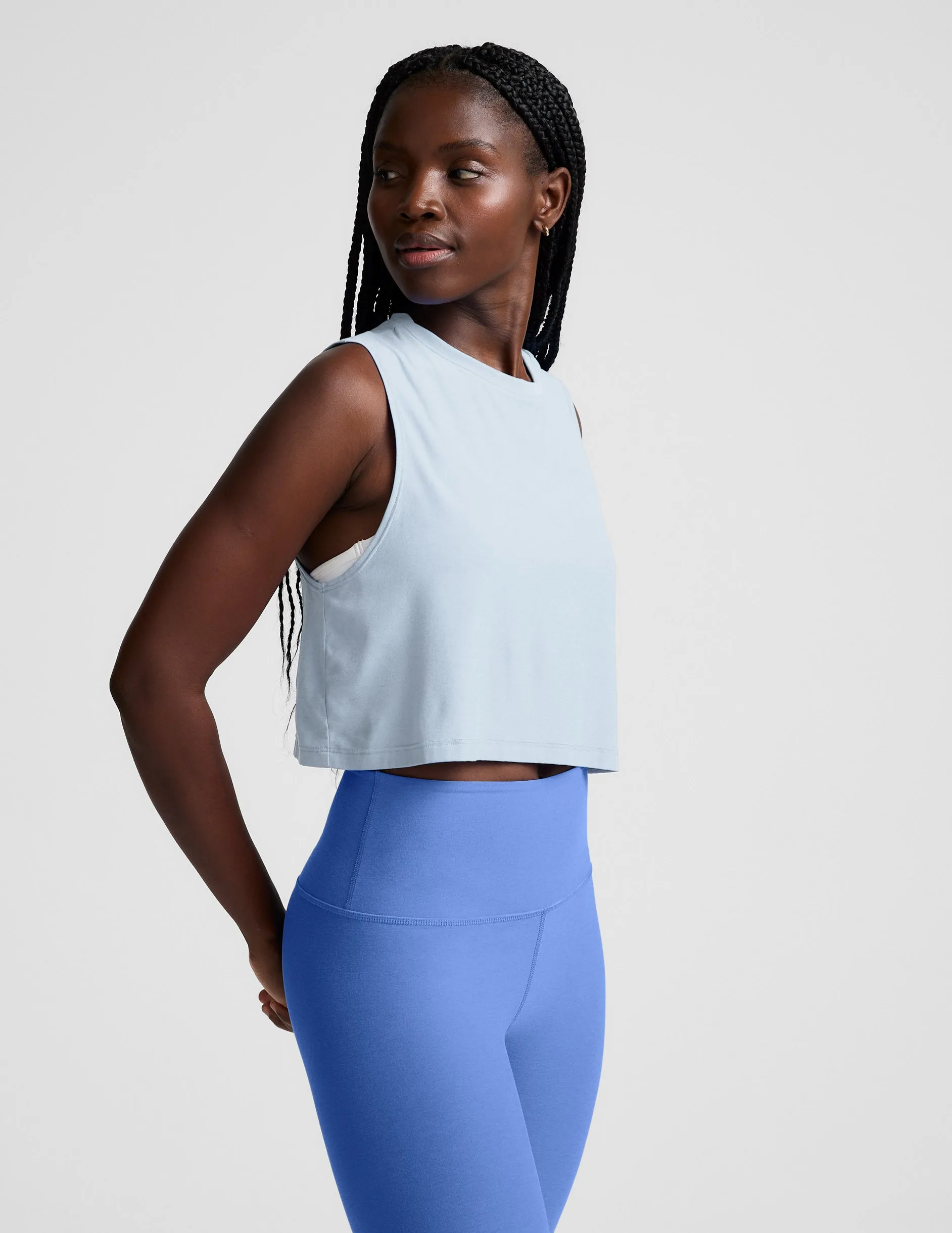 Featherweight Minimal Cropped Tank sold by Beyond Yoga