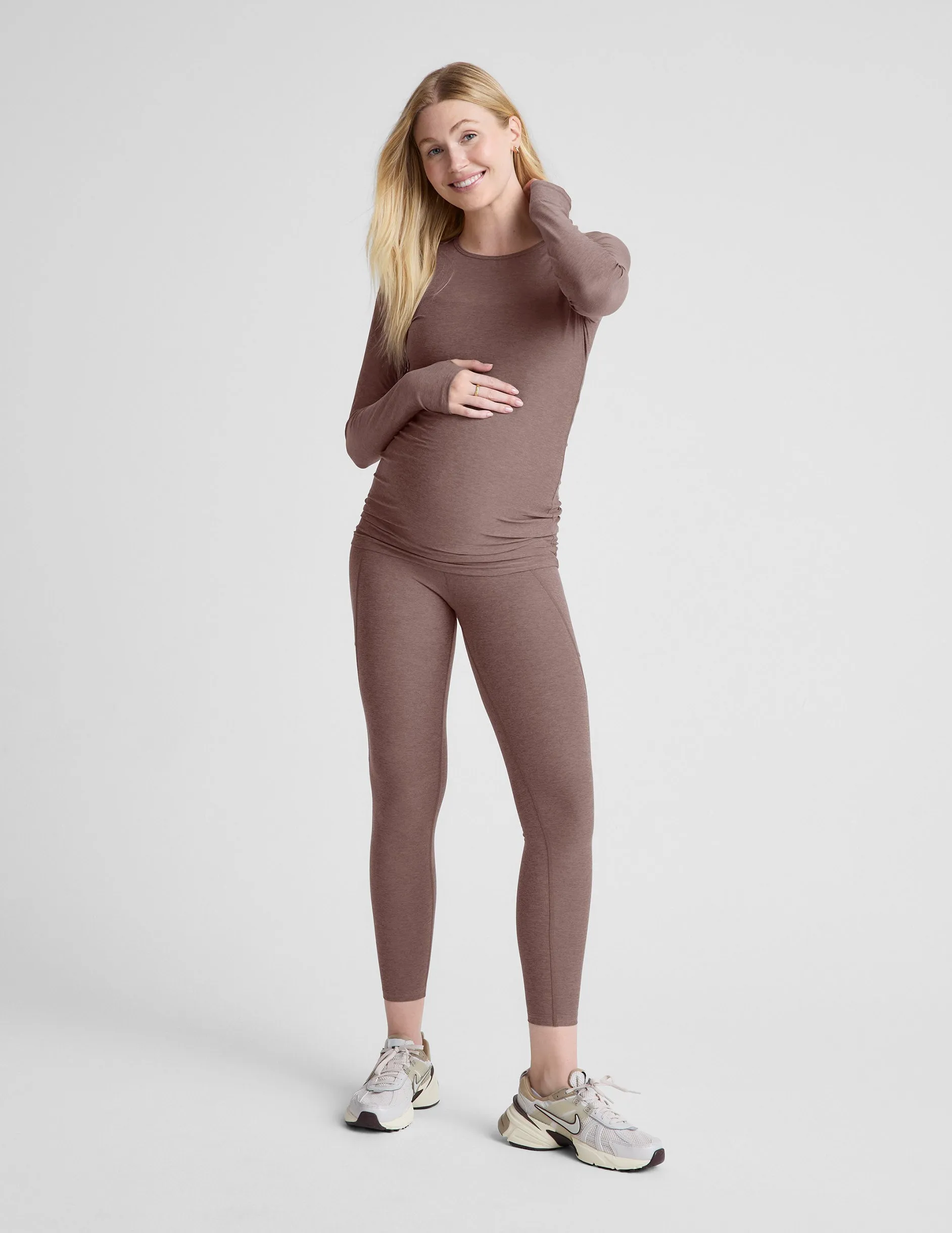 Featherweight Count On Me Maternity Crew Pullover sold by Beyond Yoga product image thumbnail 2