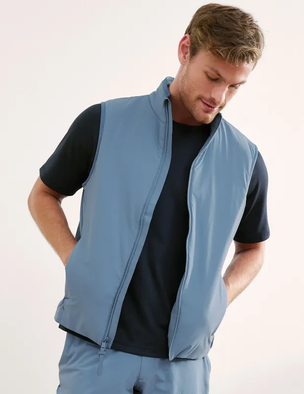 In Flight Insulated Men's Vest made by Beyond Yoga