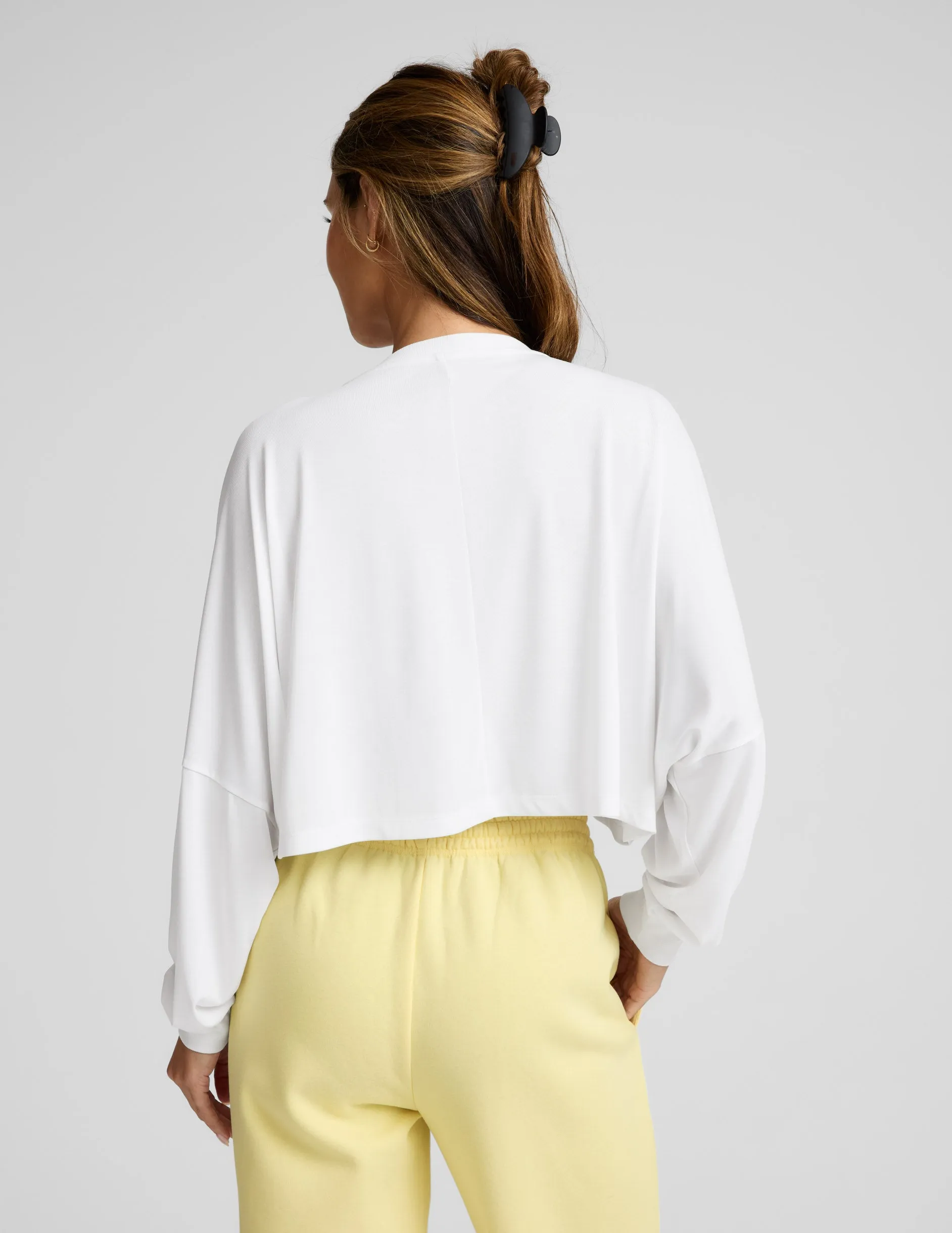 Studio Luxe Cropped Long Sleeve Tee sold by Beyond Yoga product image thumbnail 4