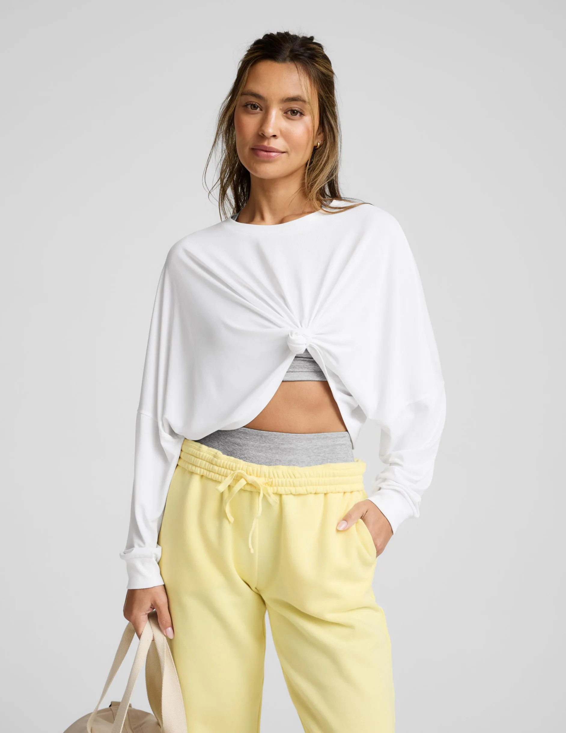 Studio Luxe Cropped Long Sleeve Tee sold by Beyond Yoga product image thumbnail 2