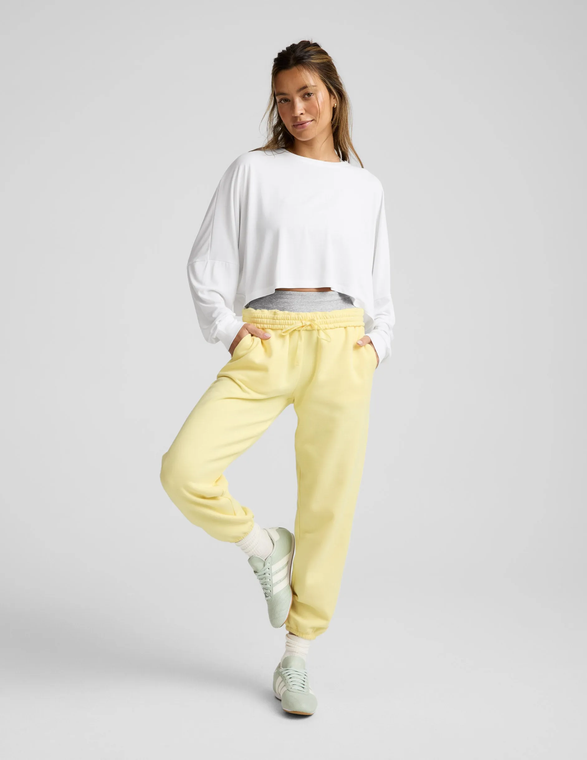 Studio Luxe Cropped Long Sleeve Tee sold by Beyond Yoga product image thumbnail 3