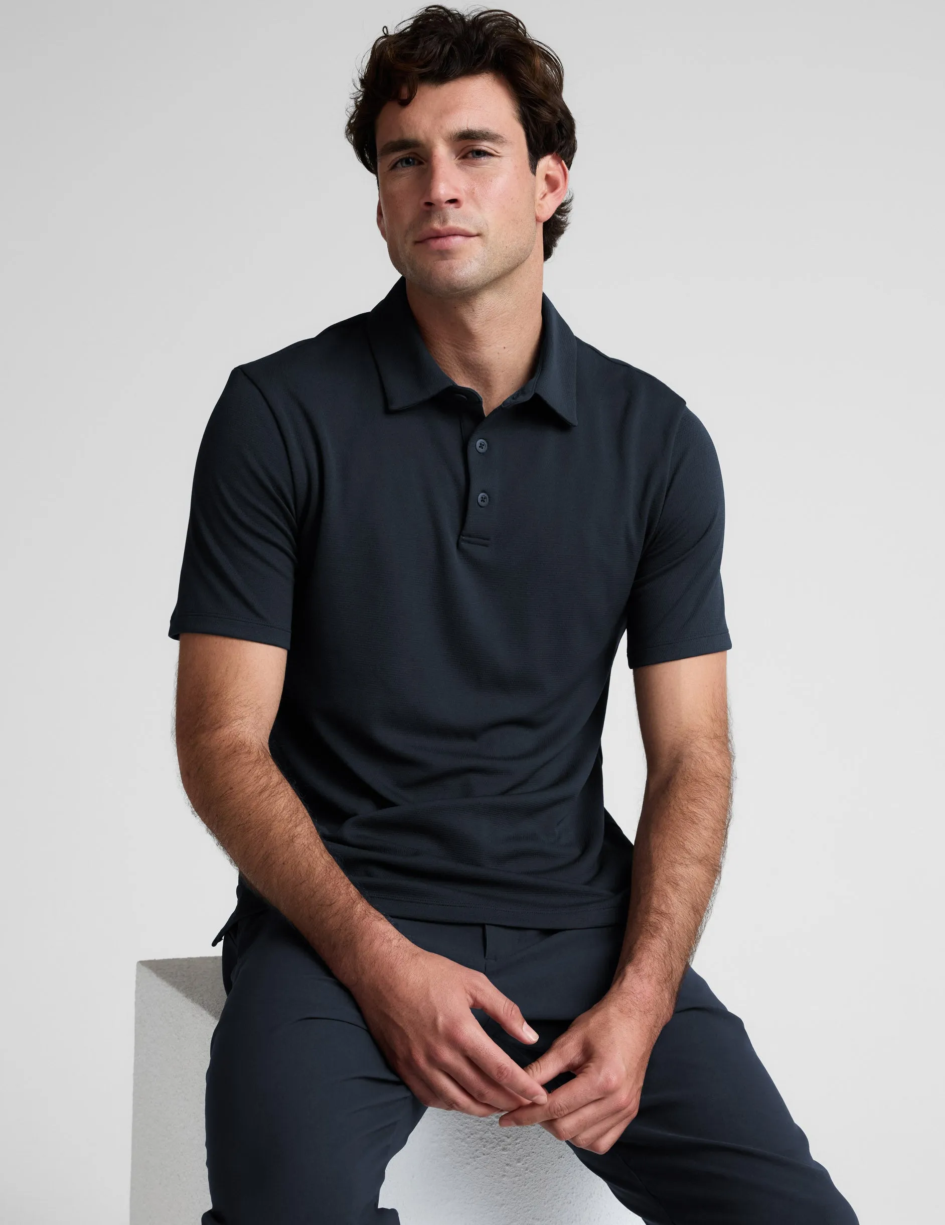 All In Active Men's Polo sold by Beyond Yoga