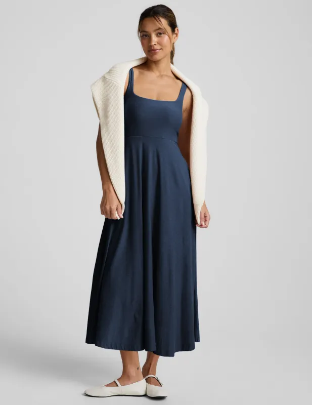 Featherweight At The Ready Square Neck Midi Dress sold by Beyond Yoga