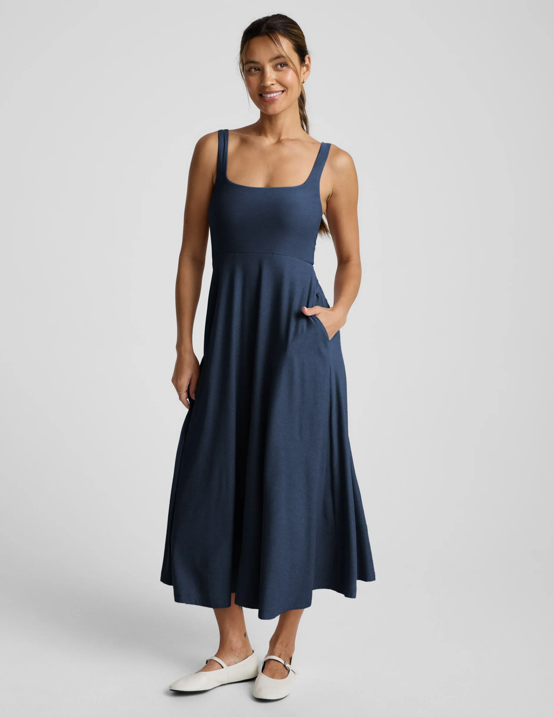 Featherweight At The Ready Square Neck Midi Dress sold by Beyond Yoga product image thumbnail 2