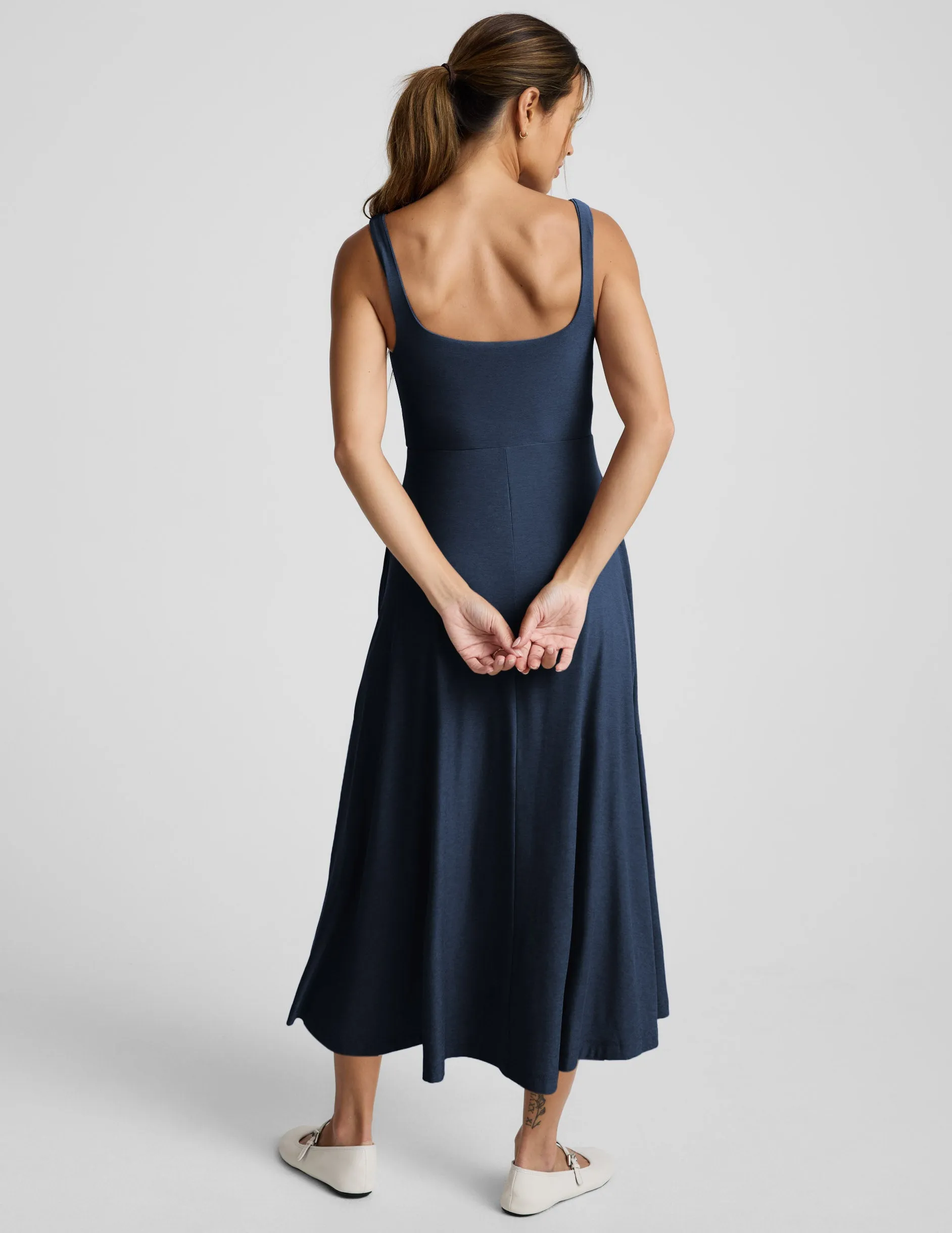 Featherweight At The Ready Square Neck Midi Dress sold by Beyond Yoga product image thumbnail 3