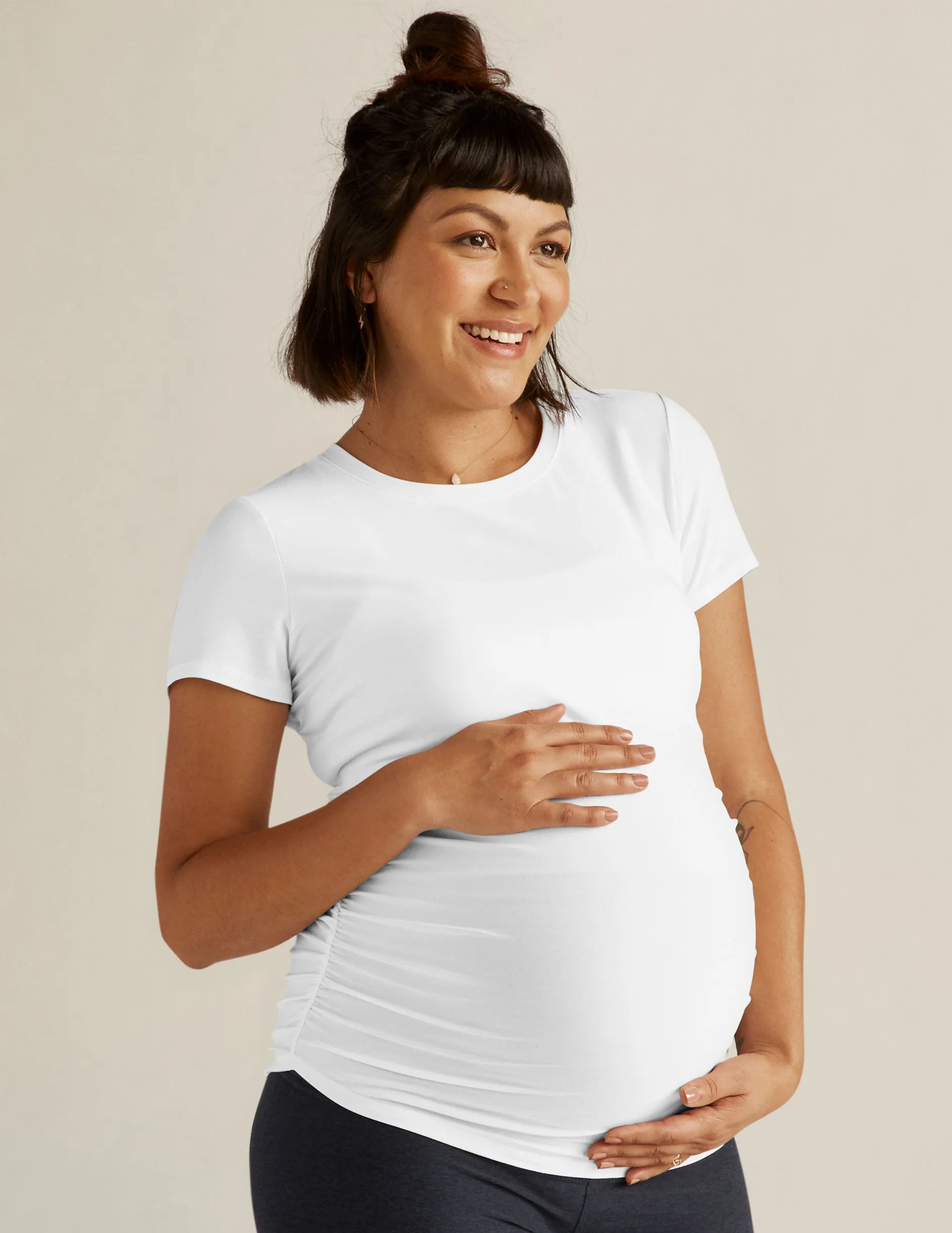 Featherweight One & Only Maternity Tee sold by Beyond Yoga product image thumbnail 3