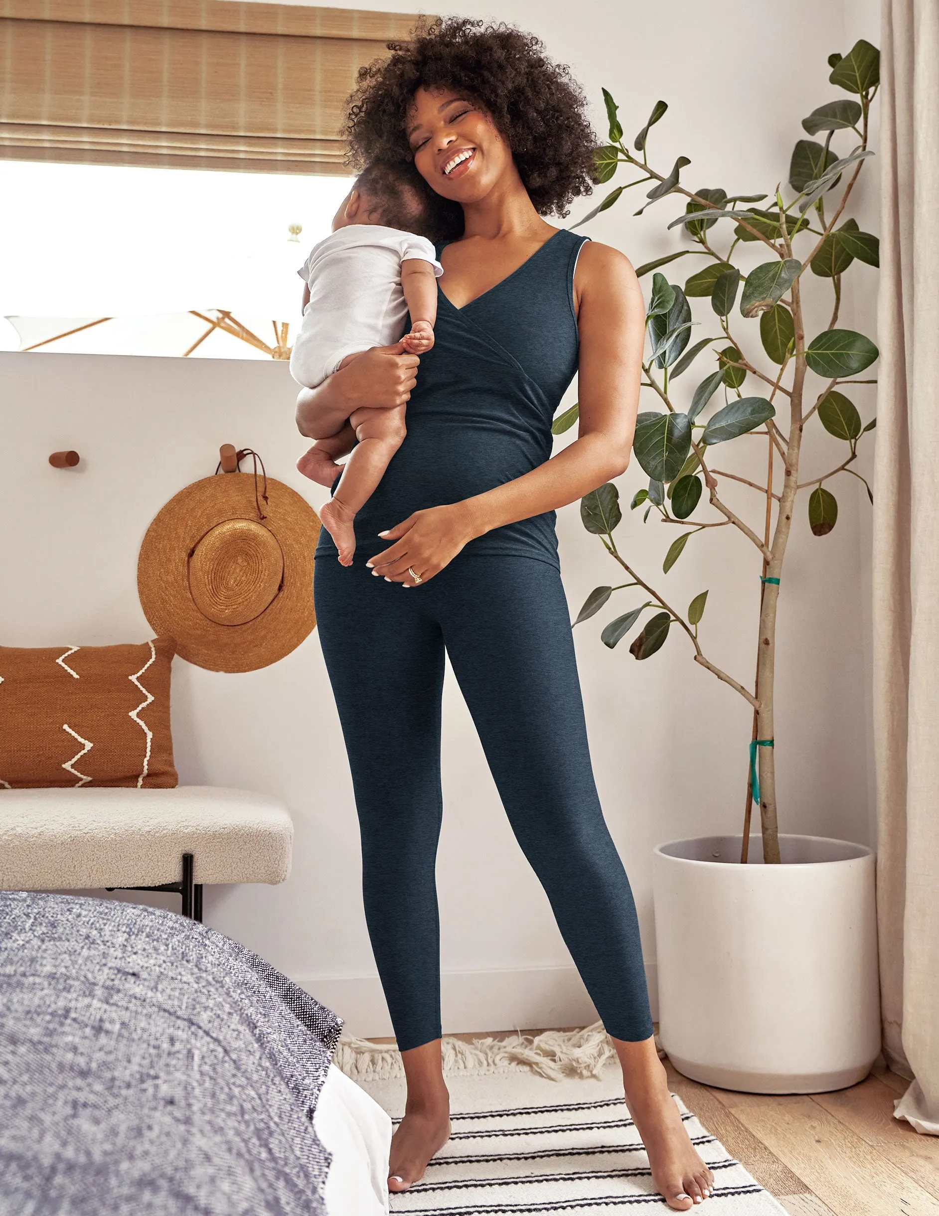 Featherweight Easy Access Nursing Crossover Tank sold by Beyond Yoga product image thumbnail 5