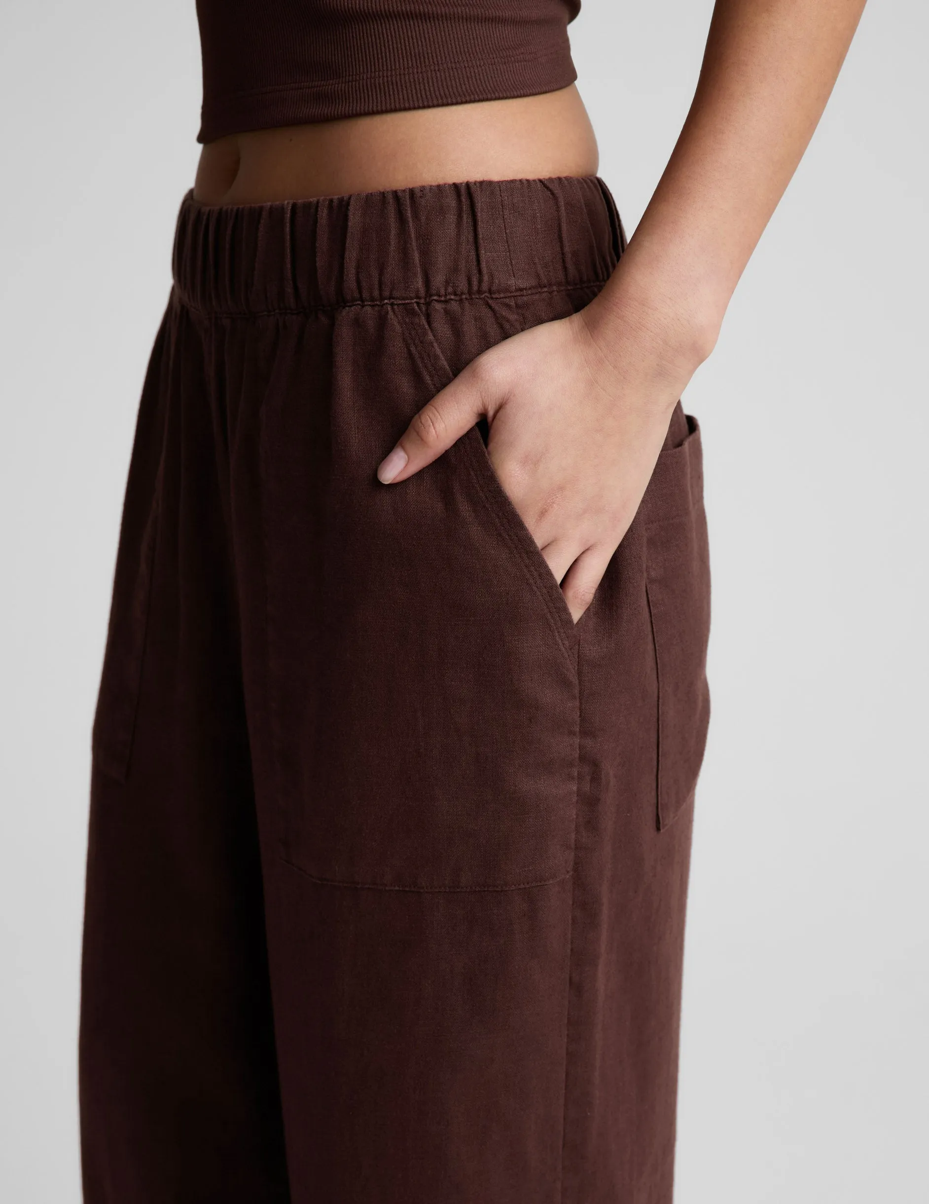 SoftWash Linen Easy Wide Leg Pant 31" sold by Beyond Yoga product image thumbnail 2