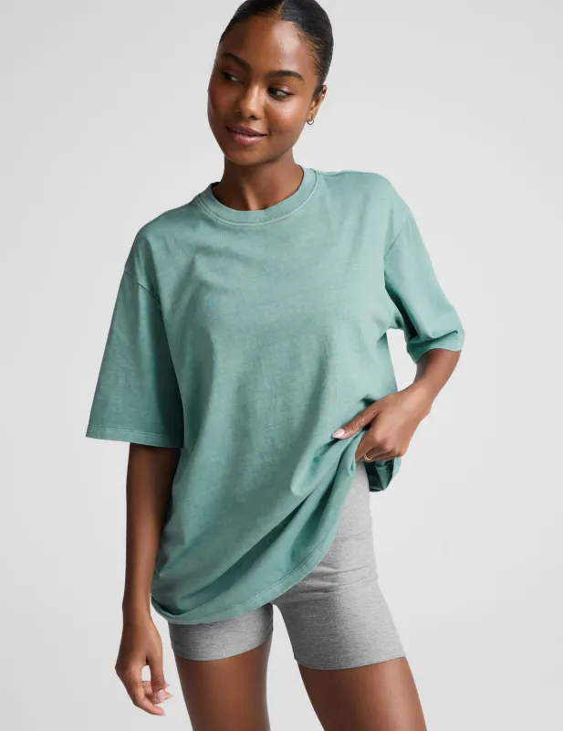 SoftKnit Better Than Ever Oversized Cotton Tee made by Beyond Yoga