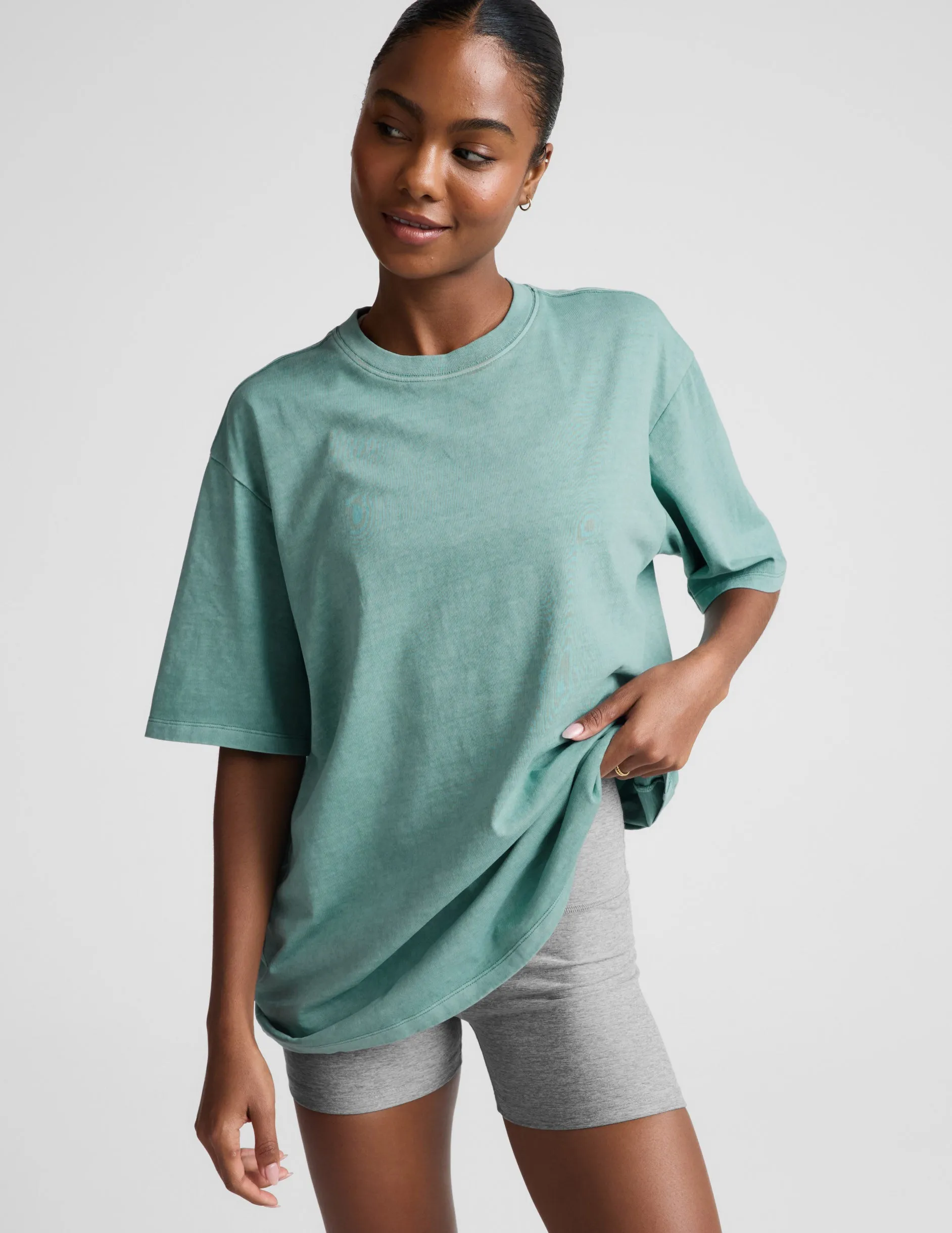 SoftKnit Better Than Ever Oversized Cotton Tee sold by Beyond Yoga