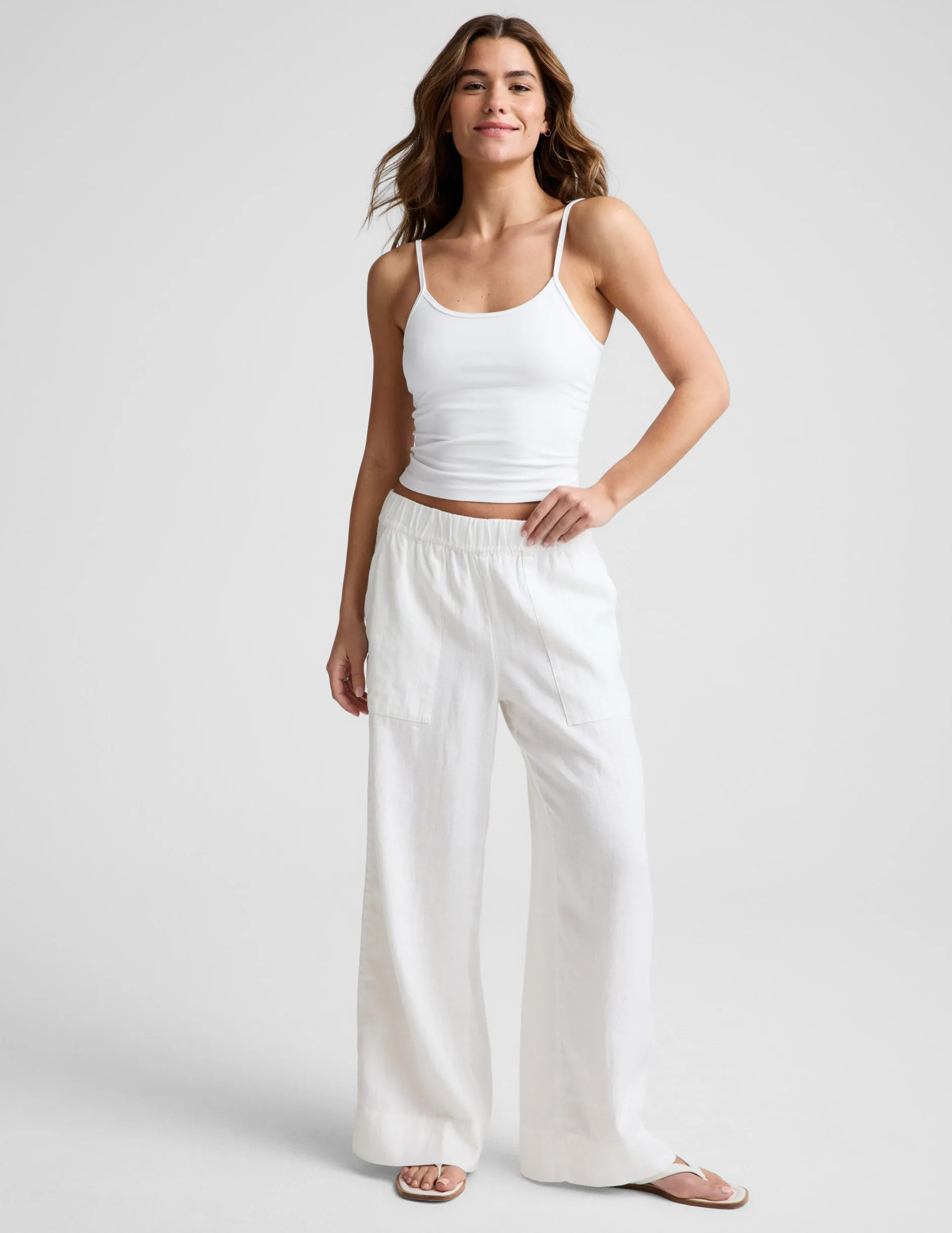 SoftWash Linen Easy Wide Leg Pant 29" sold by Beyond Yoga product image thumbnail 2