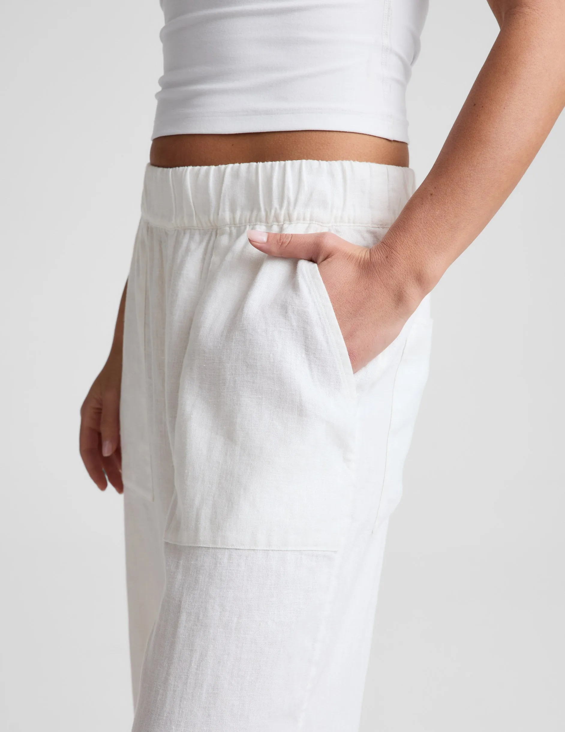 SoftWash Linen Easy Wide Leg Pant 31" sold by Beyond Yoga product image thumbnail 4