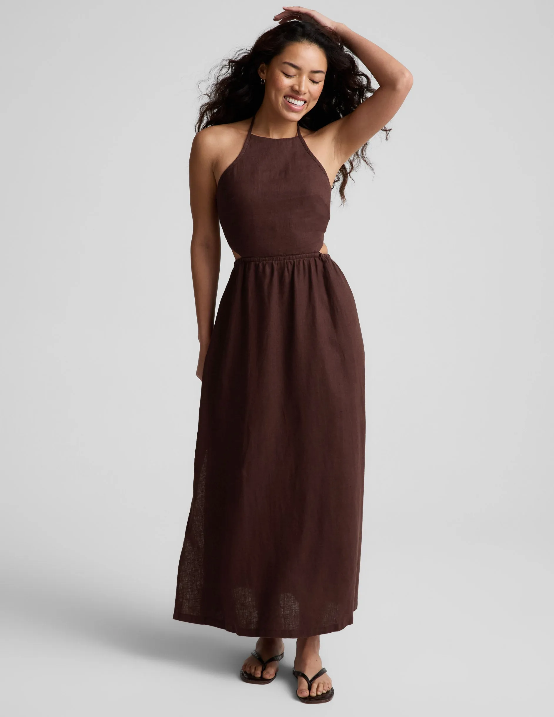 SoftWash Linen Halter Dress sold by Beyond Yoga product image thumbnail 5