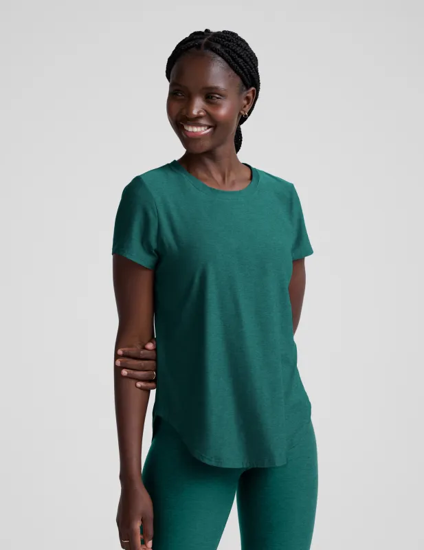 Featherweight On The Down Low Tee made by Beyond Yoga