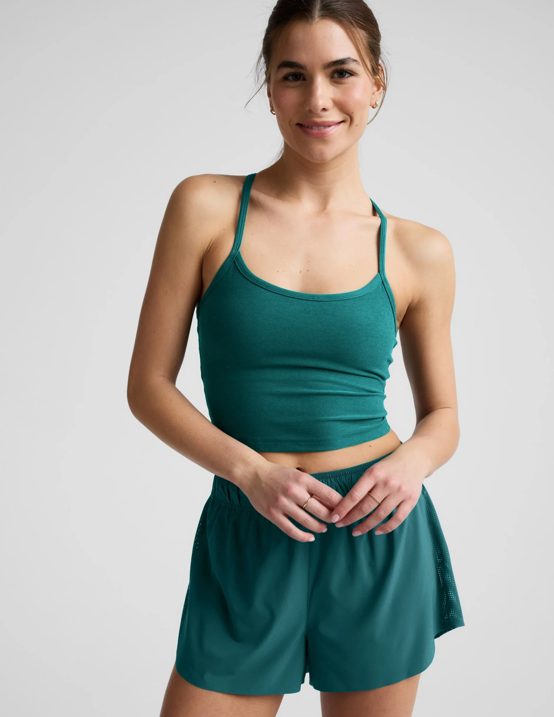 Spacedye Slim Racerback Cropped Tank sold by Beyond Yoga