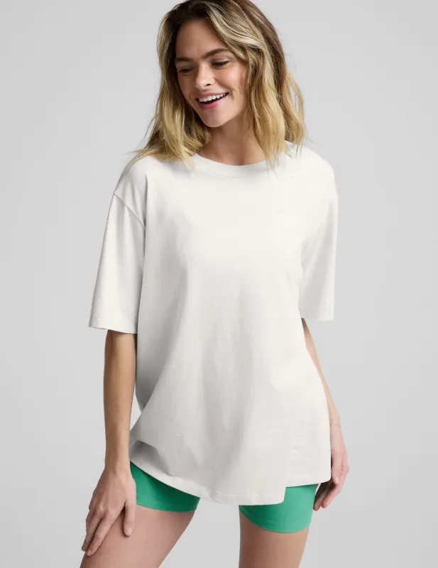 SoftKnit Better Than Ever Oversized Cotton Tee made by Beyond Yoga