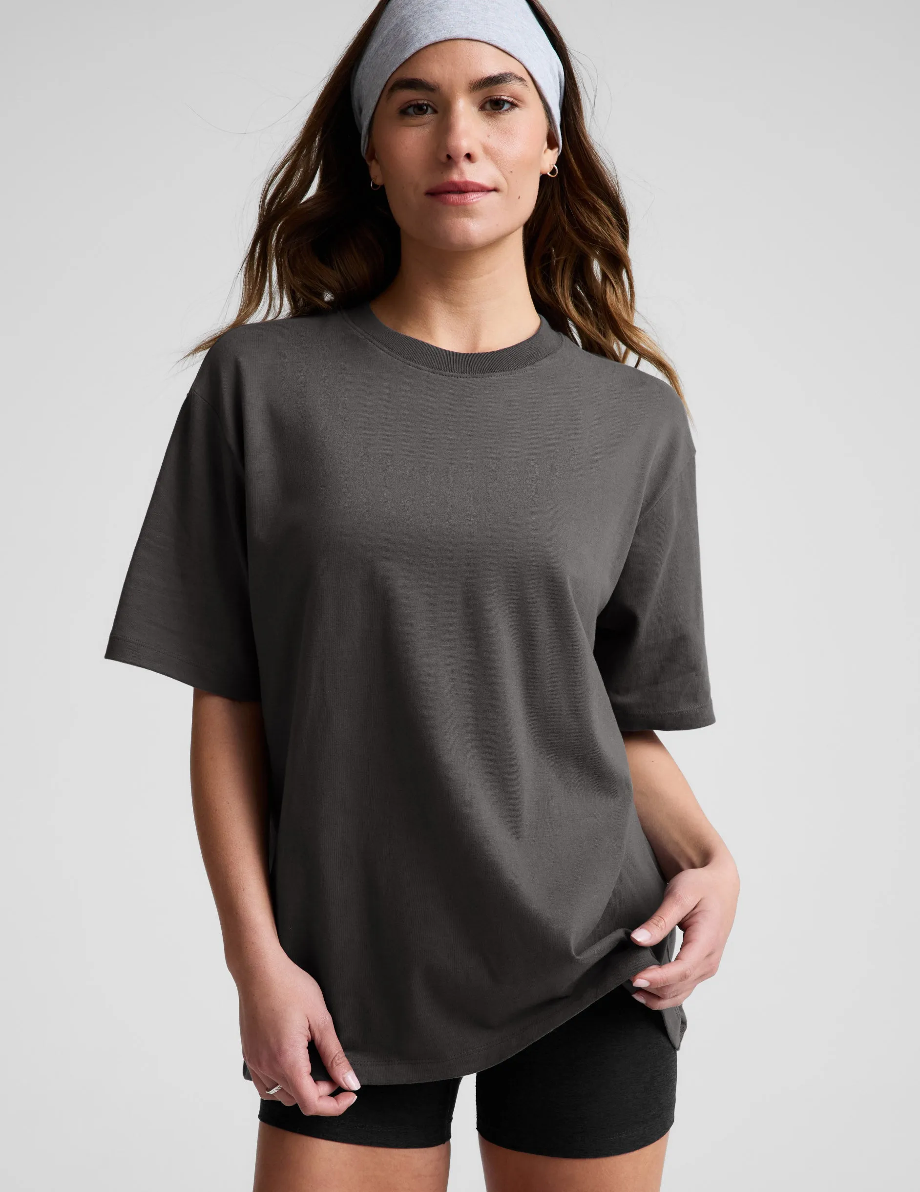 SoftKnit Better Than Ever Oversized Cotton Tee sold by Beyond Yoga