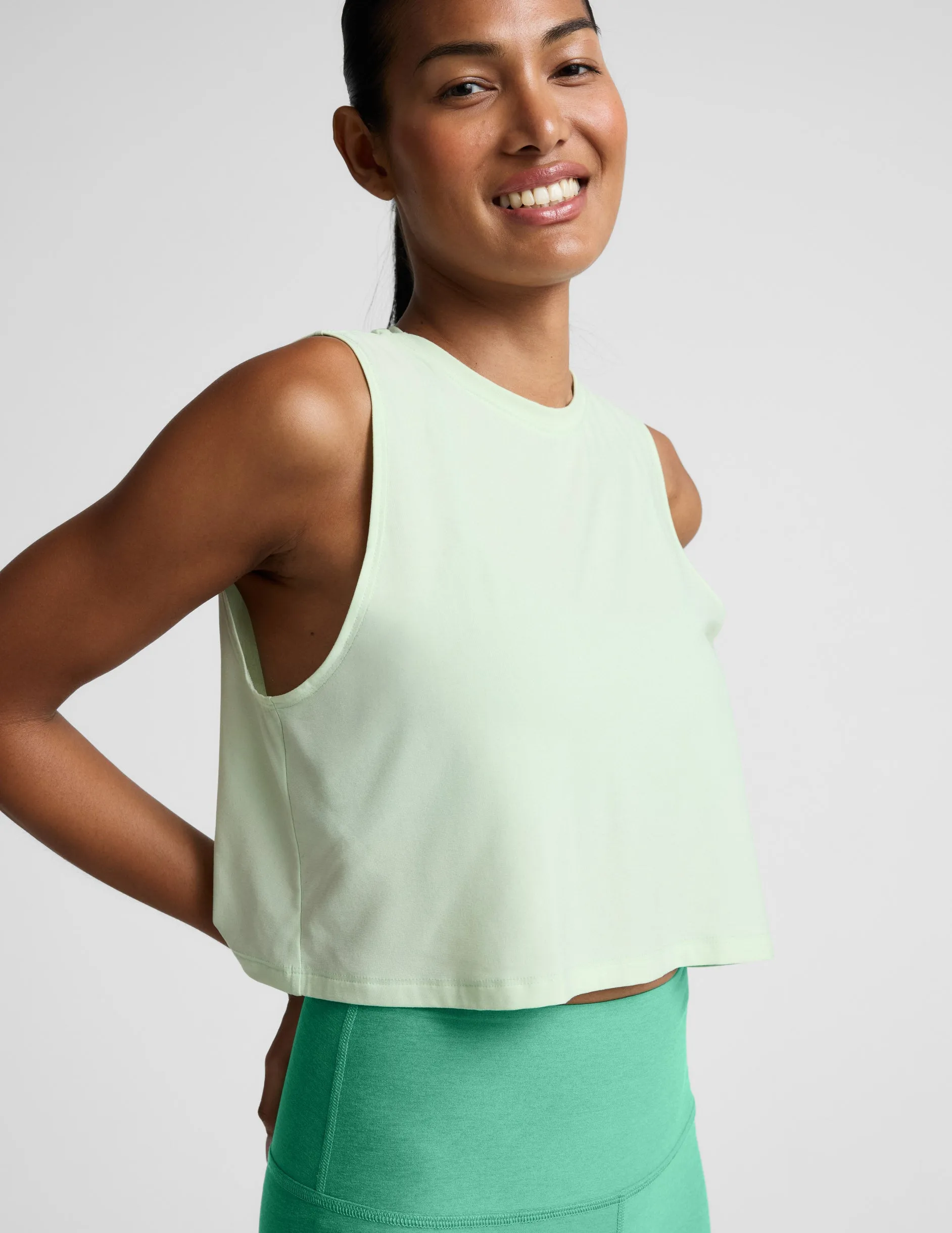 Featherweight Minimal Cropped Tank sold by Beyond Yoga product image thumbnail 2