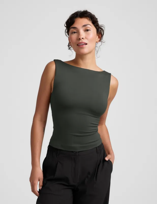 Eclipse Open Back Tank made by Beyond Yoga
