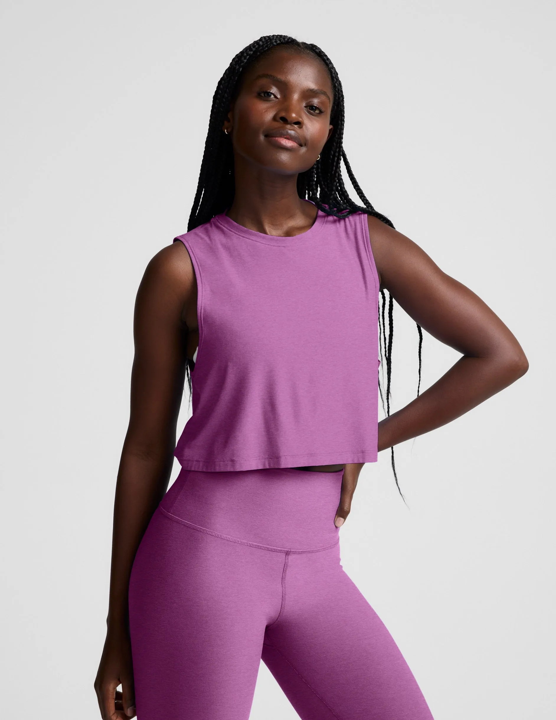 Featherweight Minimal Cropped Tank sold by Beyond Yoga product image thumbnail 2