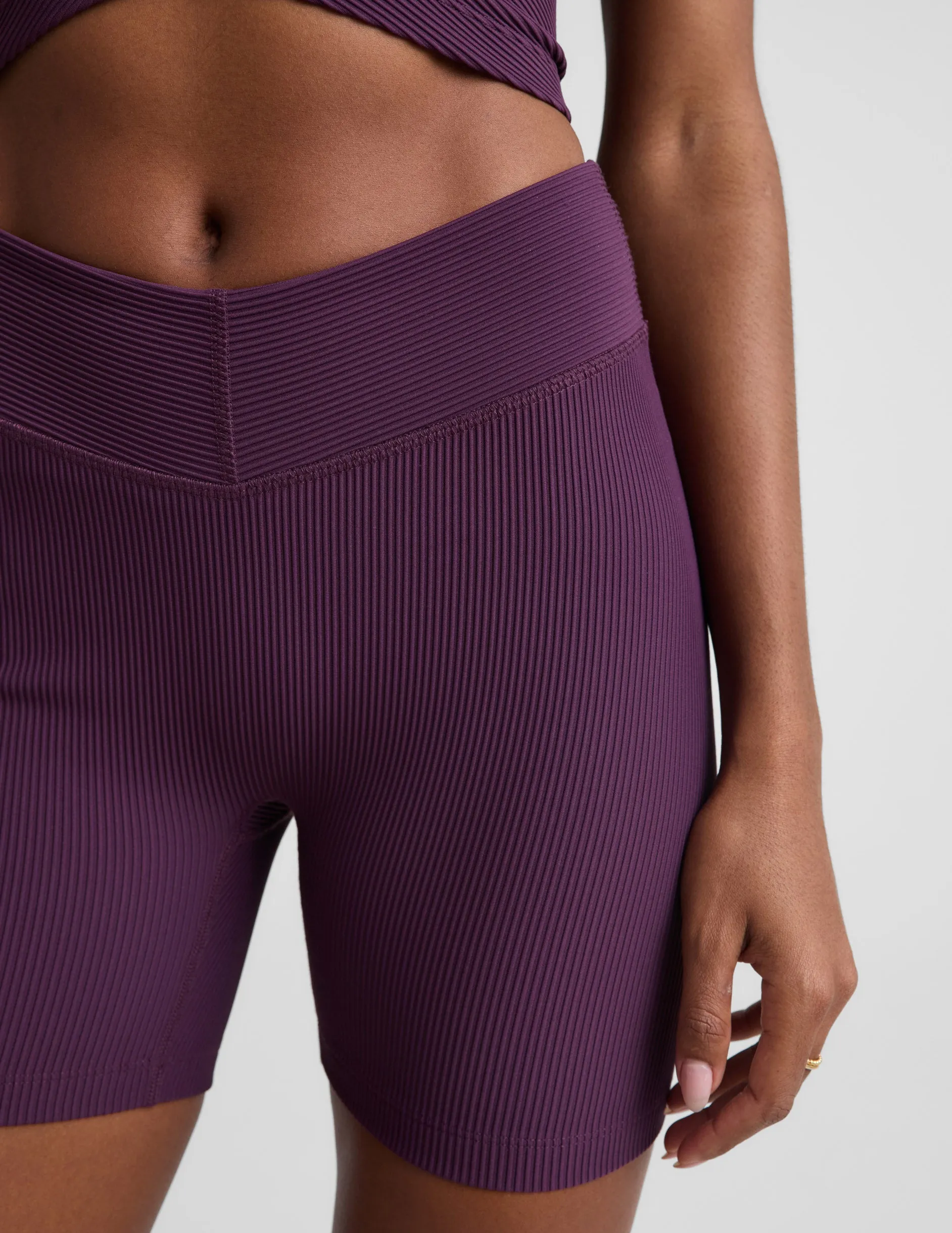 Impulse Ribbed V-Waist 5" Biker Short sold by Beyond Yoga product image thumbnail 2