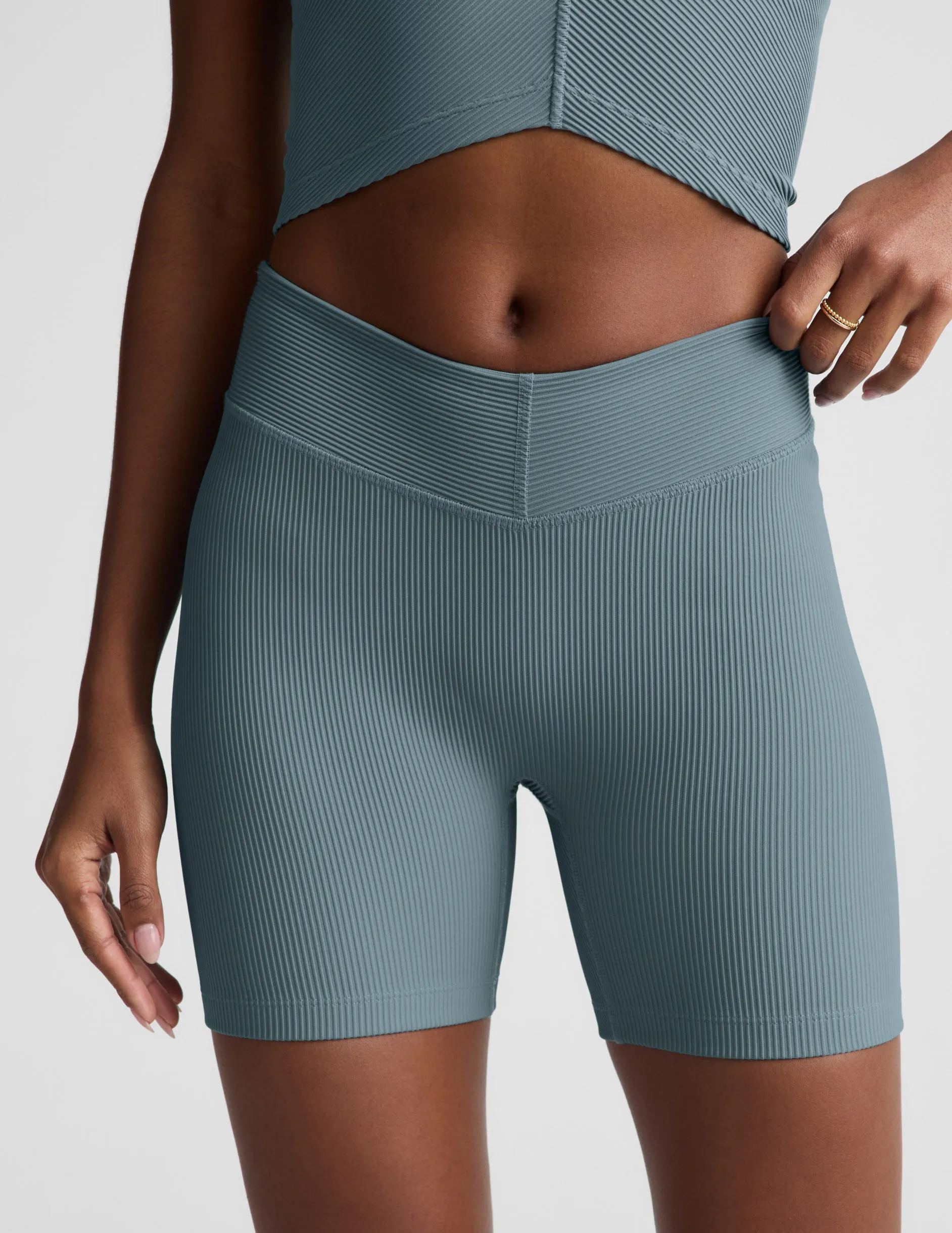 Impulse Ribbed V-Waist 5" Biker Short sold by Beyond Yoga product image thumbnail 3