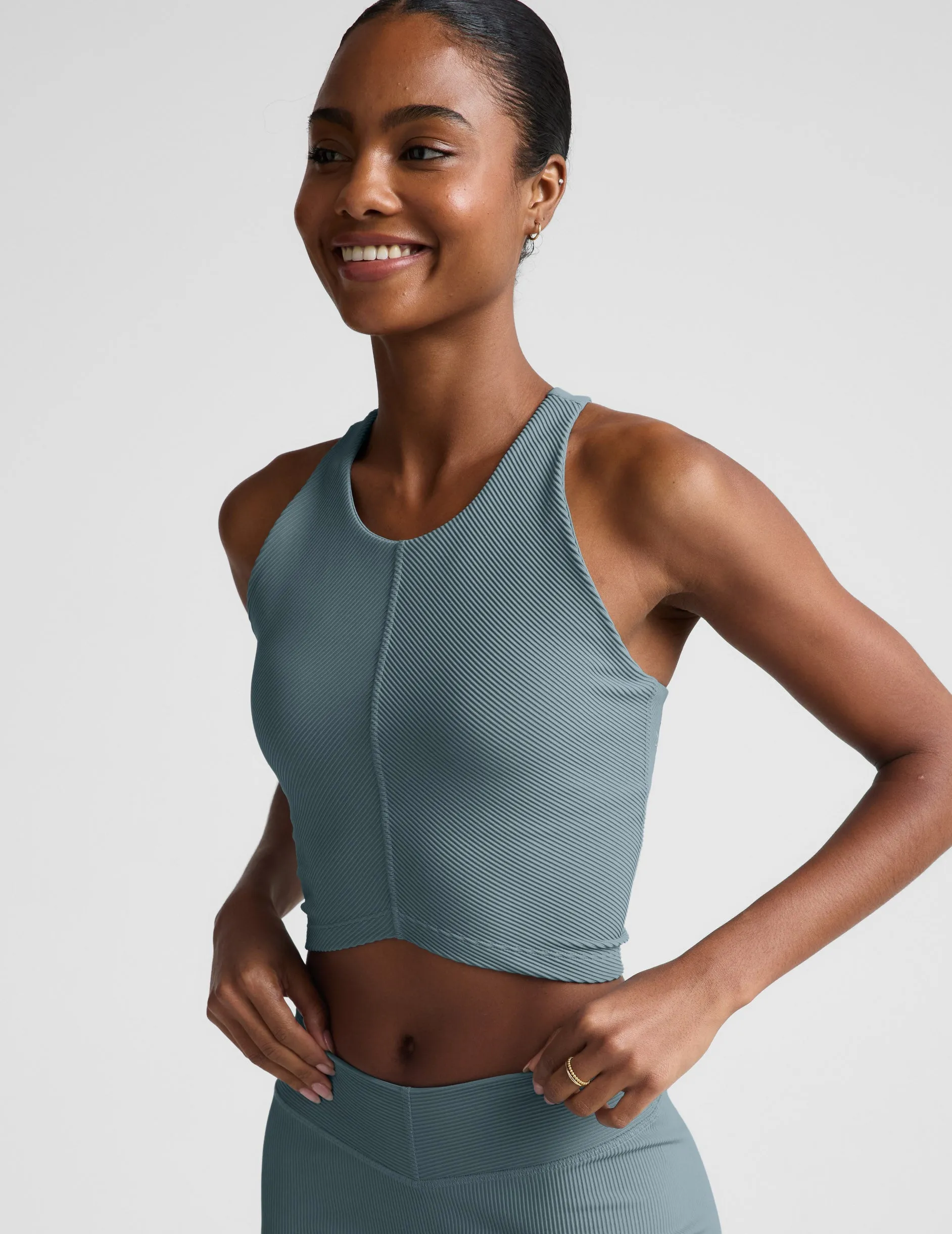 Impulse Ribbed High Neck Tank sold by Beyond Yoga product image thumbnail 3